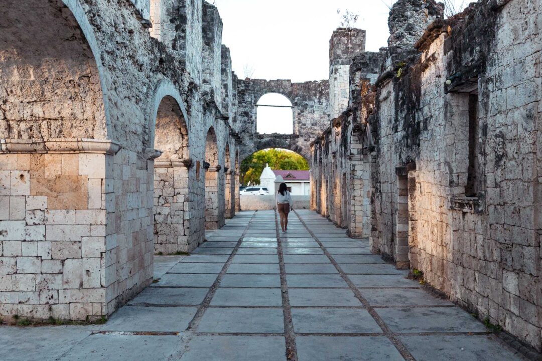 Cuartel Ruins Oslob inside