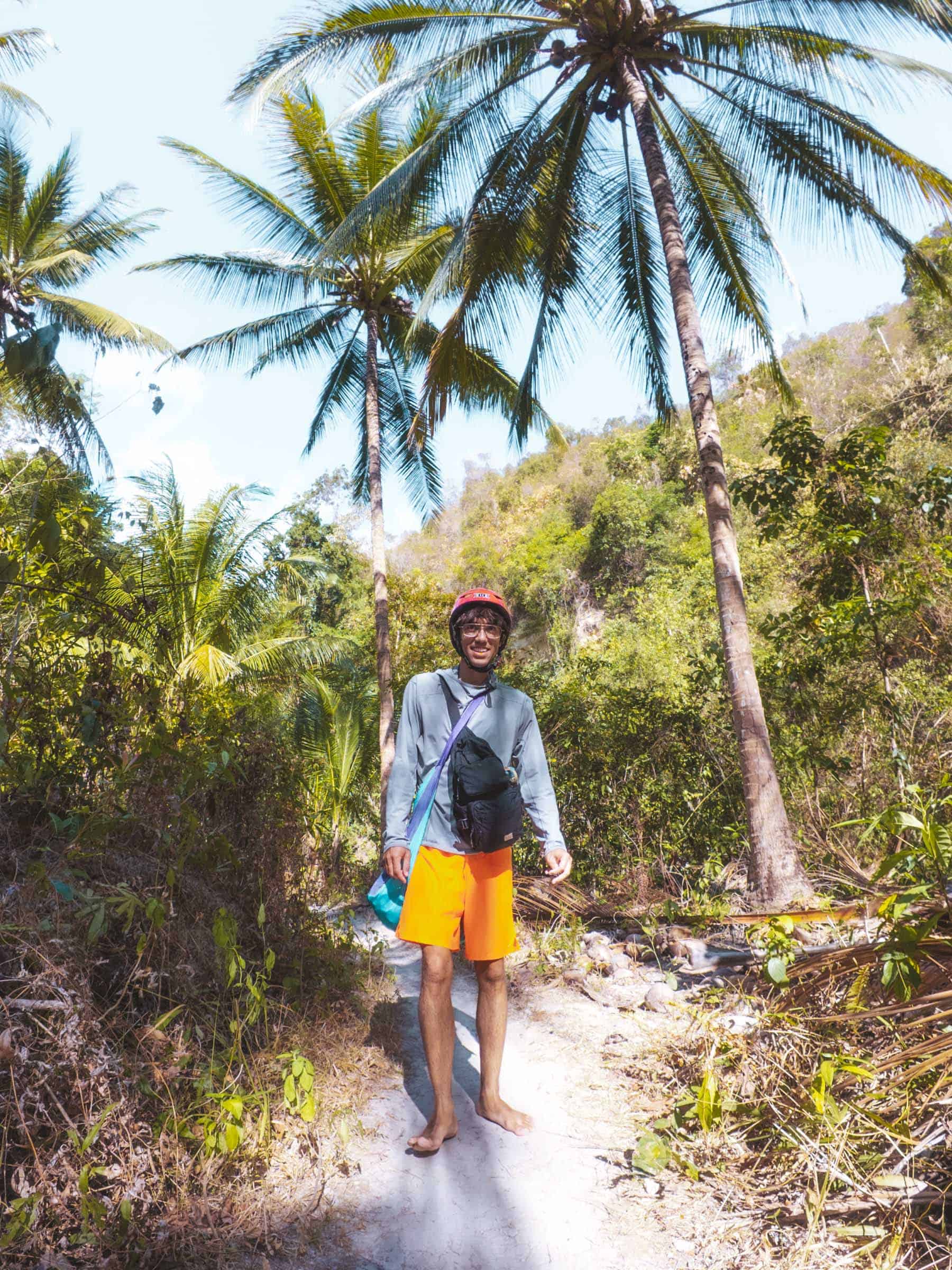 Trey barefoot at Dao Falls Cebu