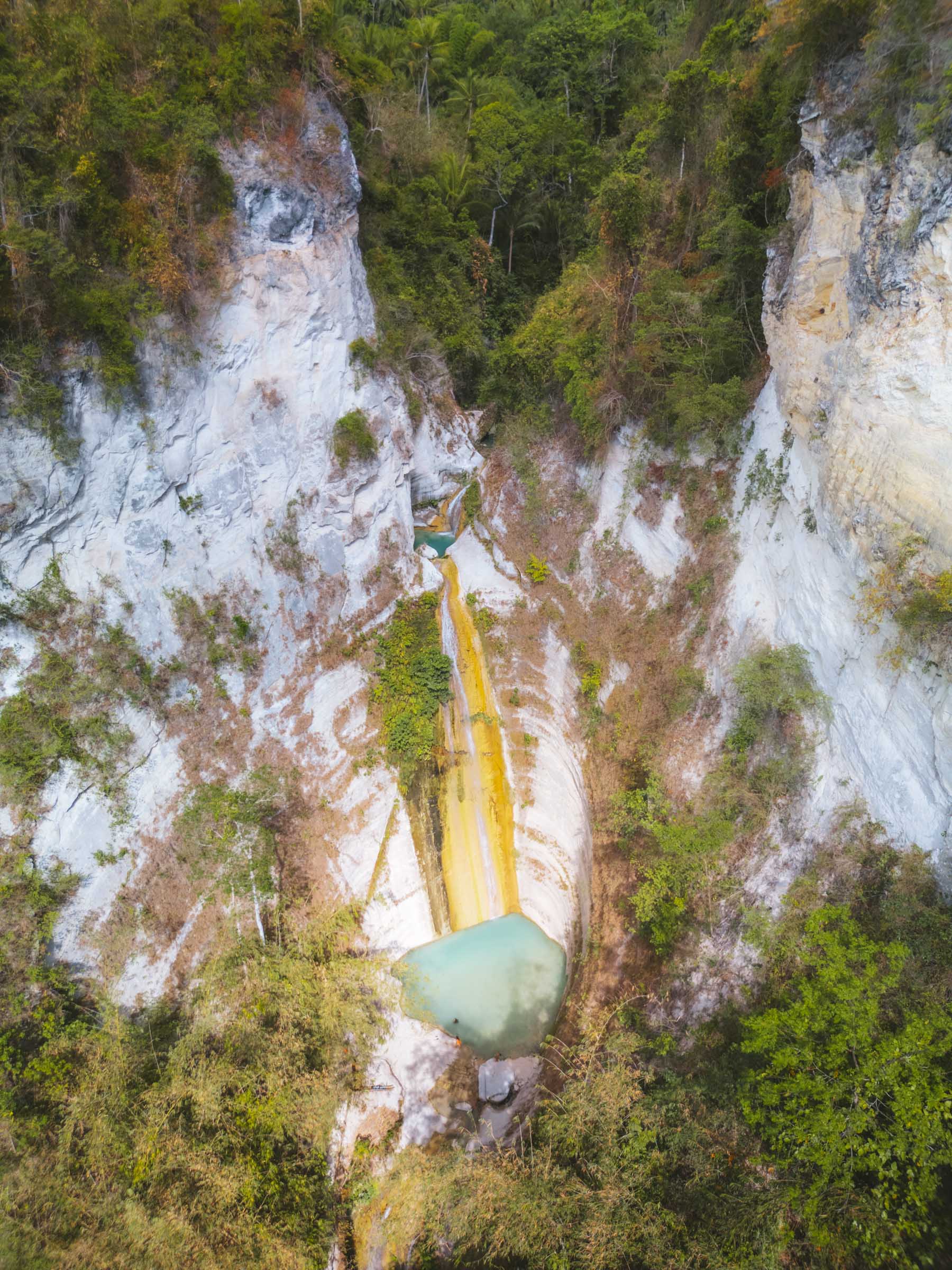 Aerial view of Dao Falls Cebu