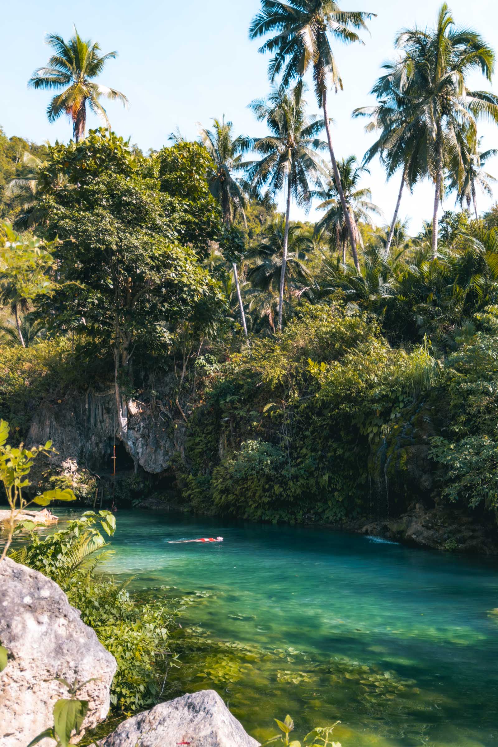 Relaxing at Kanlaob Falls Cebu