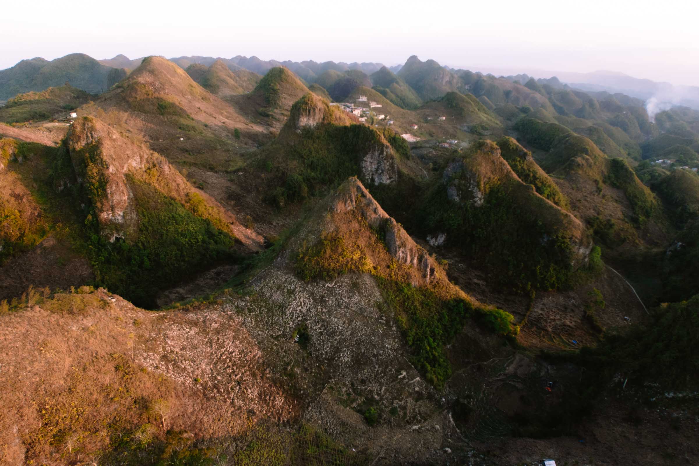 Osmena Peak Cebu limestone hills