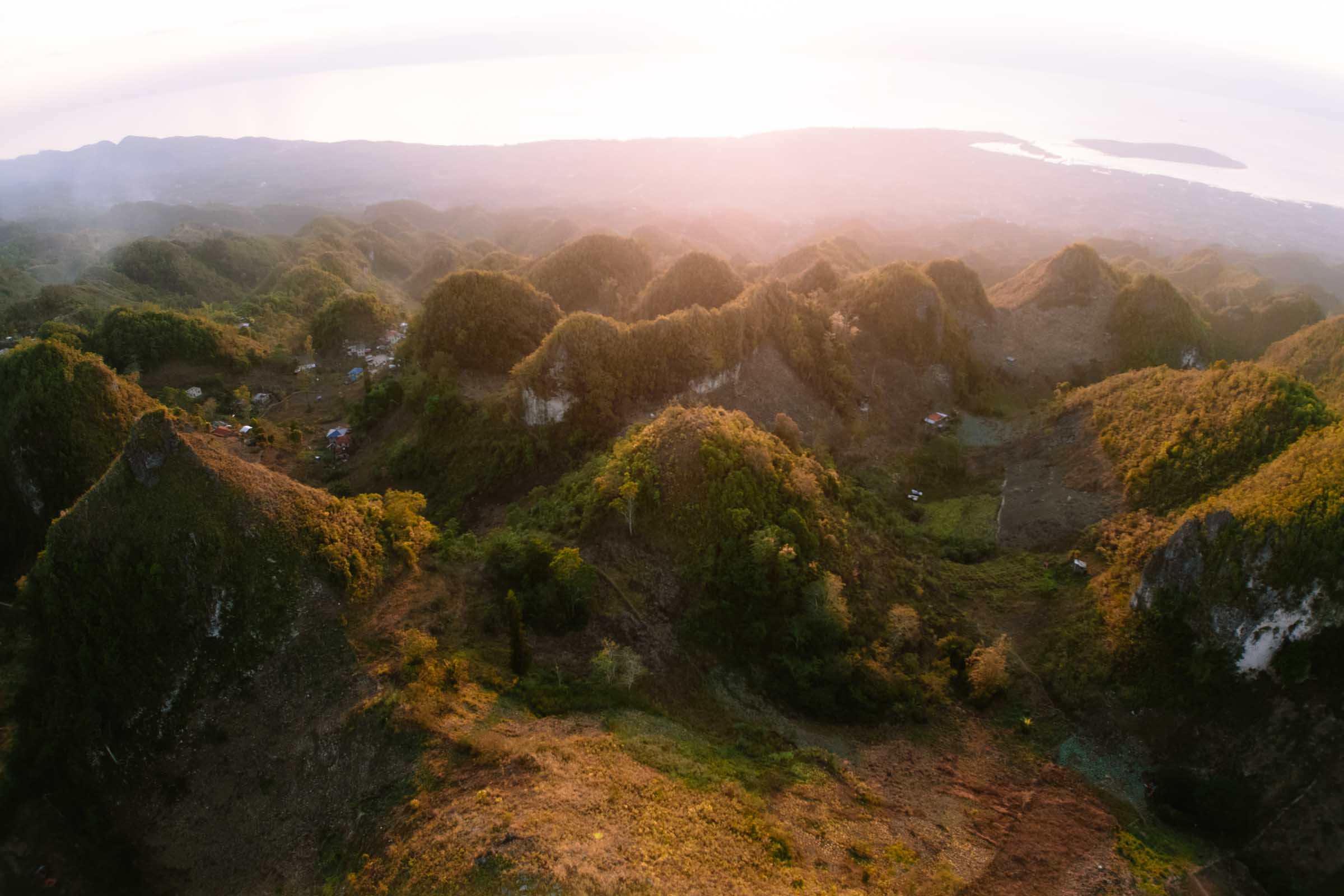 3 Days in Cebu: The Perfect Cebu Itinerary 12 Osmena Peak Cebu rolling limestone hills