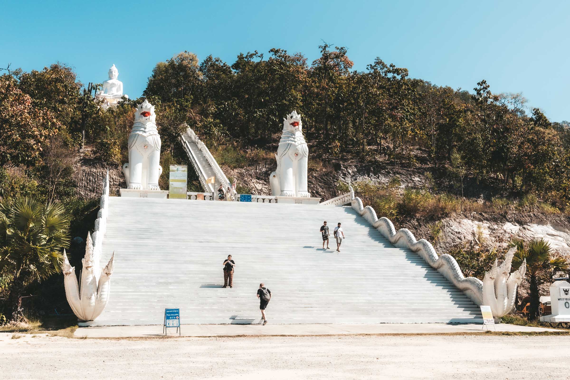 Big White Buddha in Pai: Complete Guide 4 Start of stairs to Big Buddha in Pai