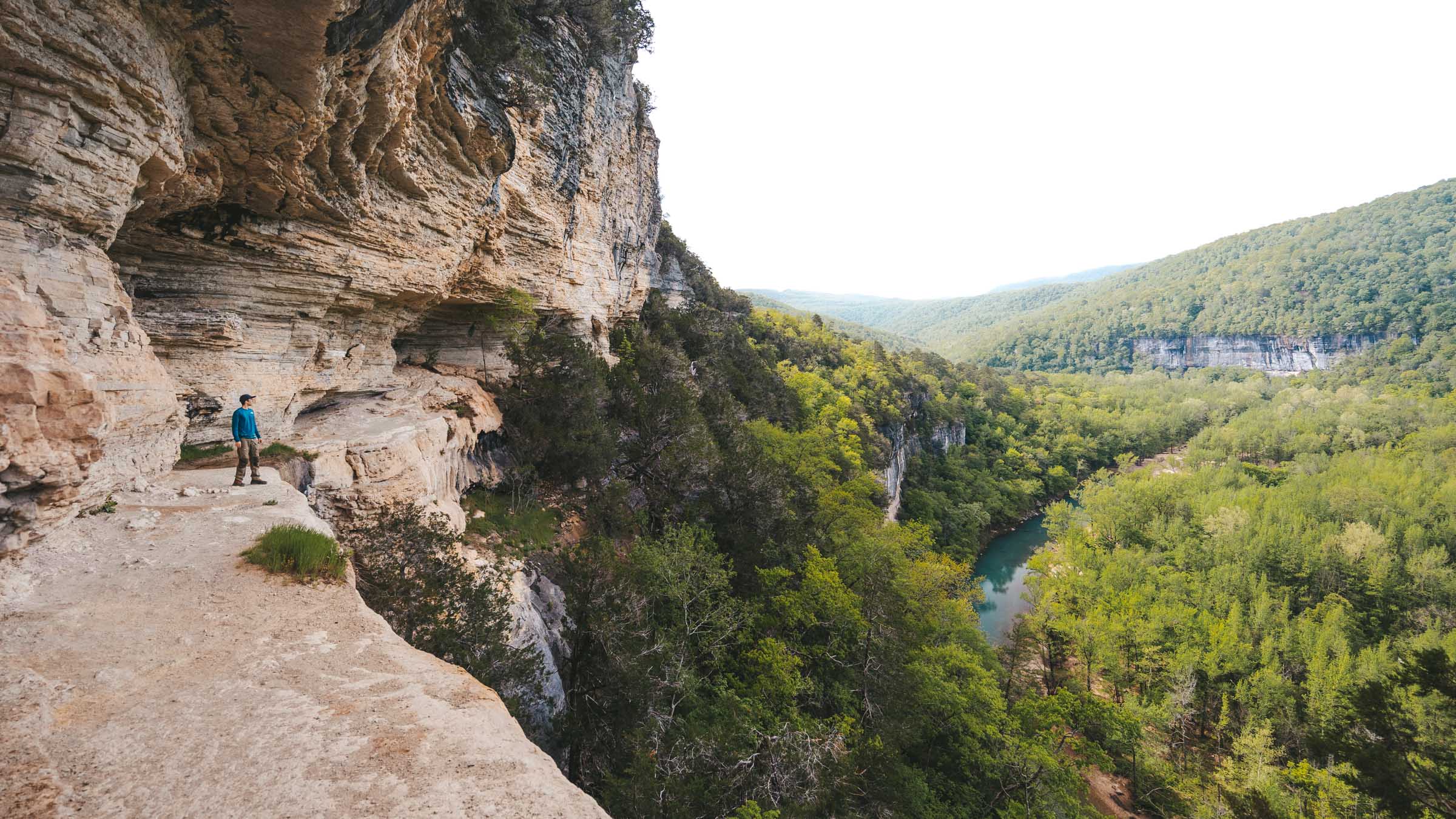 Big Bluff Goat Trail overlooking Buffalo River
