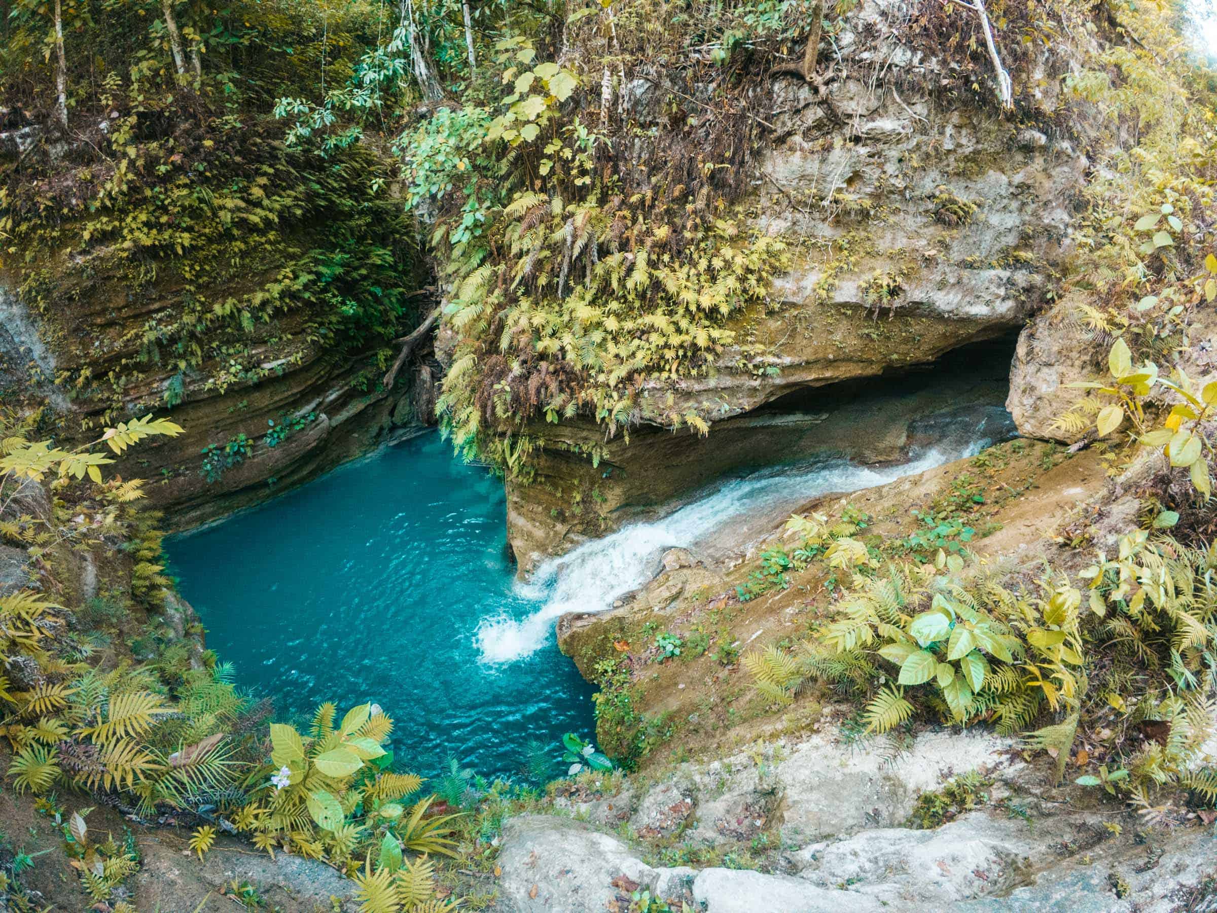 Kawasan Falls Canyoneering: Complete Guide 5 First waterfall at Alegria Canyoneering to Kawasan Falls
