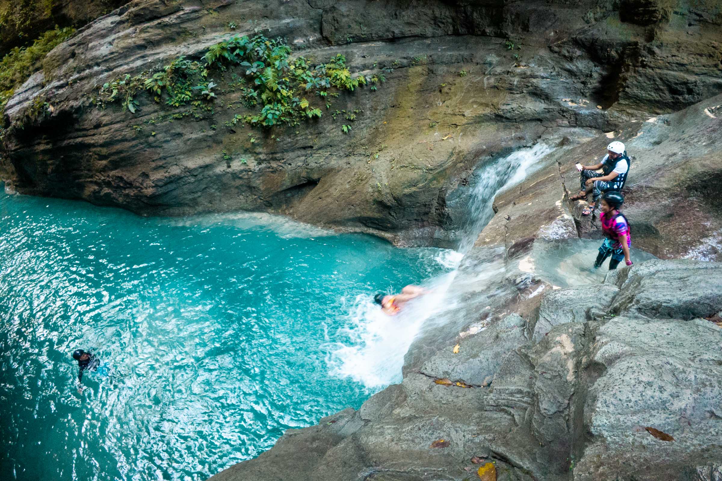 Kawasan Falls Canyoneering: Complete Guide 16 Kawasan Falls Canyoneering backward slide