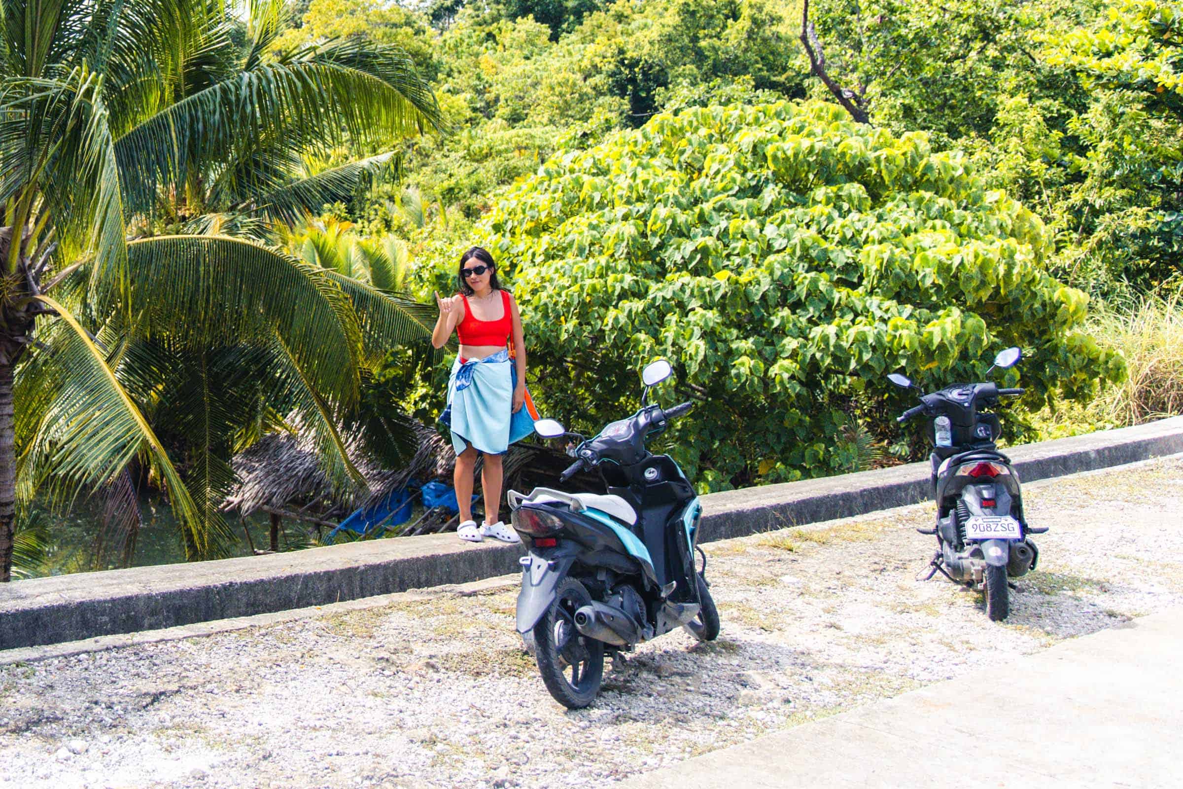 How to Rent a Motorbike in the Philippines: Complete Guide 12 Motorbikes parked on the side of the road in Philippines