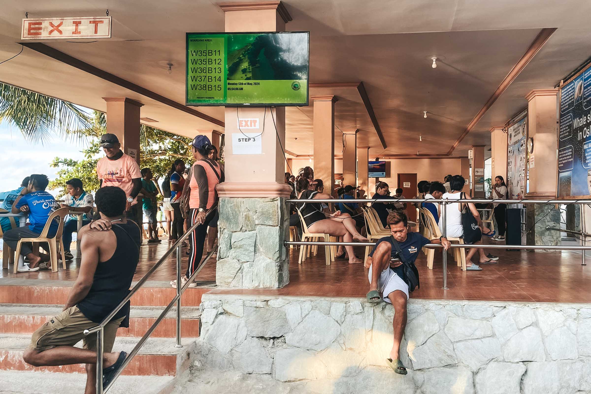 Oslob Whale Shark Watching: Complete Guide 6 Oslob Whale Shark Center payment and briefing area