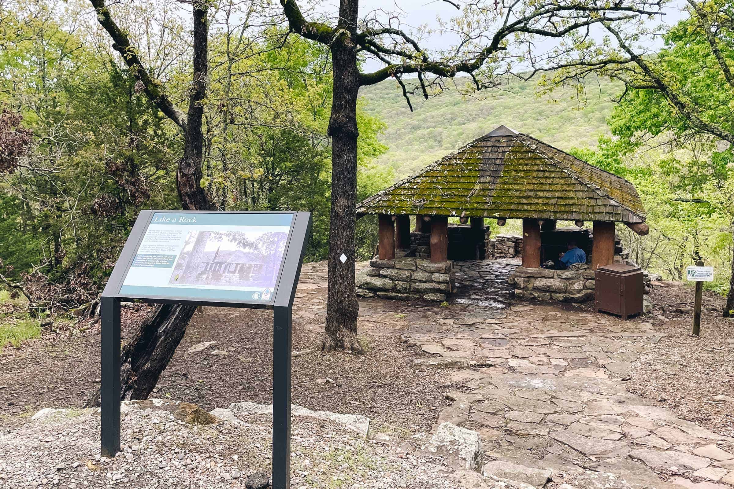CCC Overlook Shelter Yellow Rock Trail