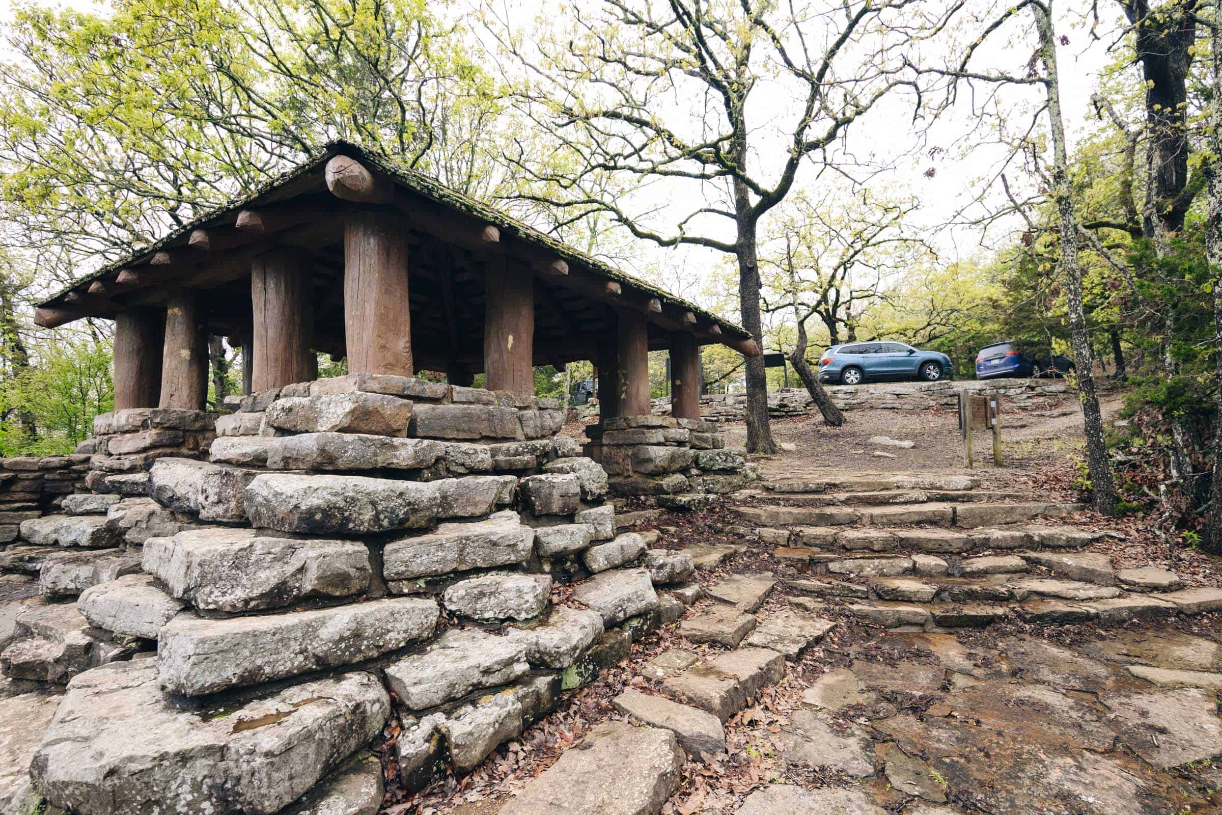 CCC Overlook Shelter Devil's Den State Park