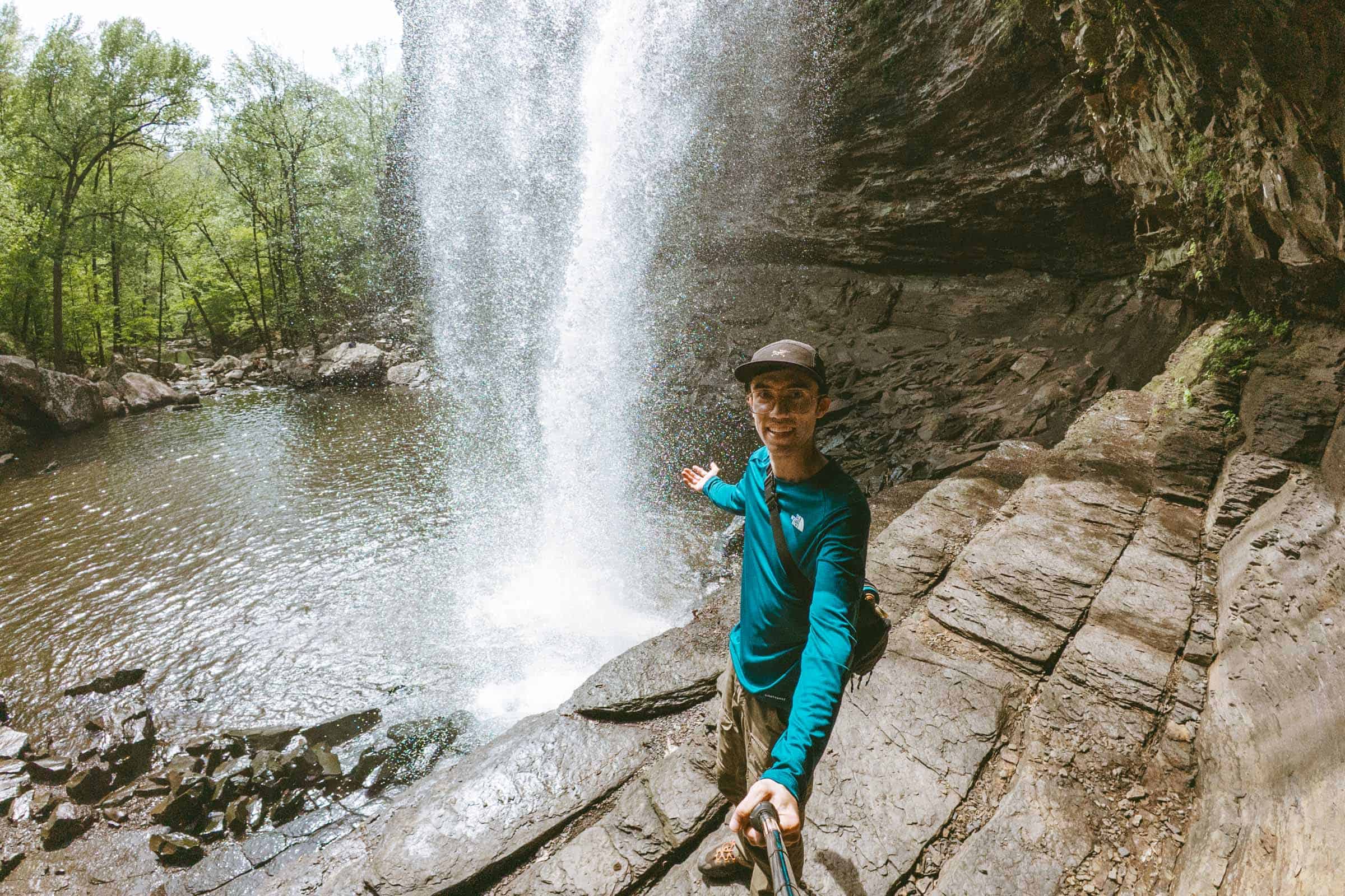 Trey behind Cedar Falls in Arkansas