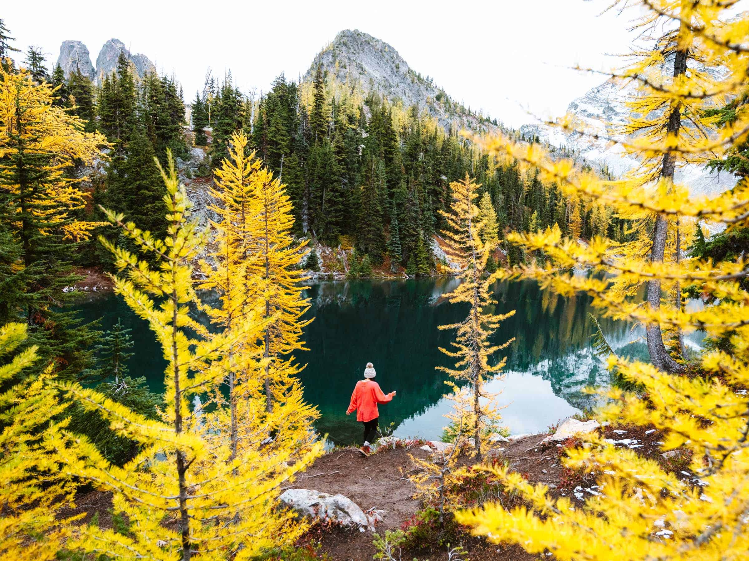 Blue Lake North Cascades larches