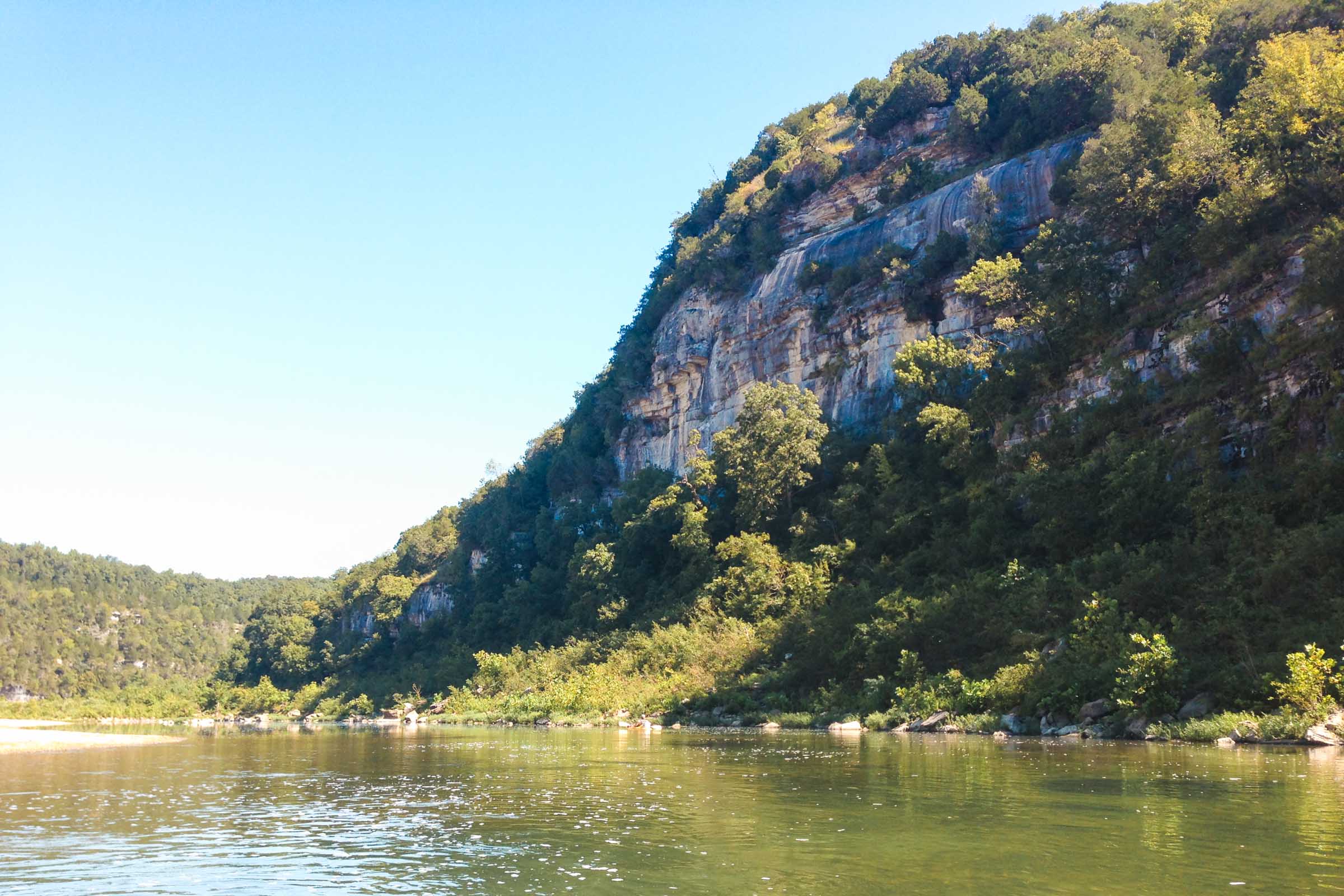 How to Float the Buffalo River in Arkansas: Complete Guide 5 Bluff at lower Buffalo River