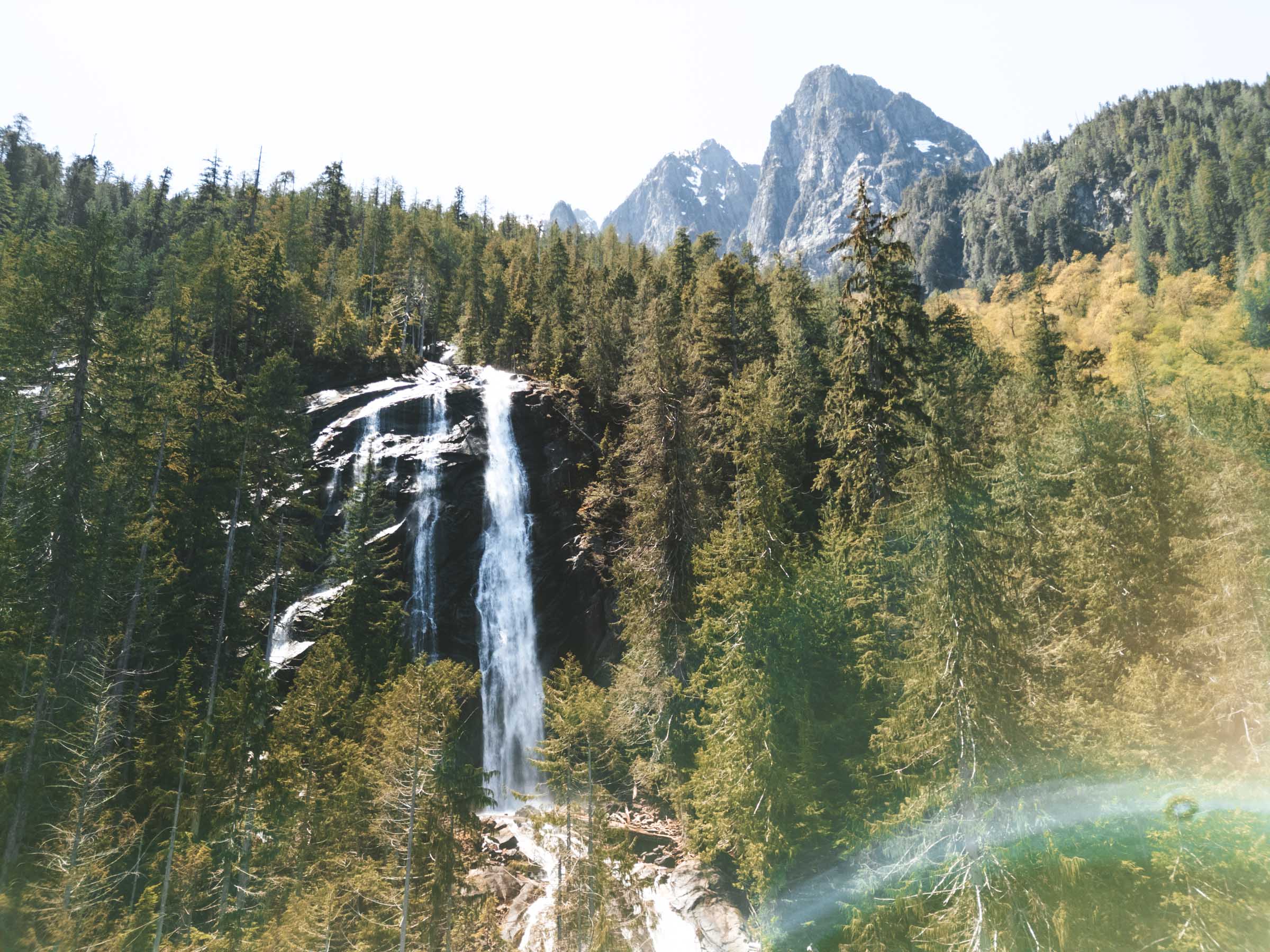 Bridal Veil Falls with Mount Index in background