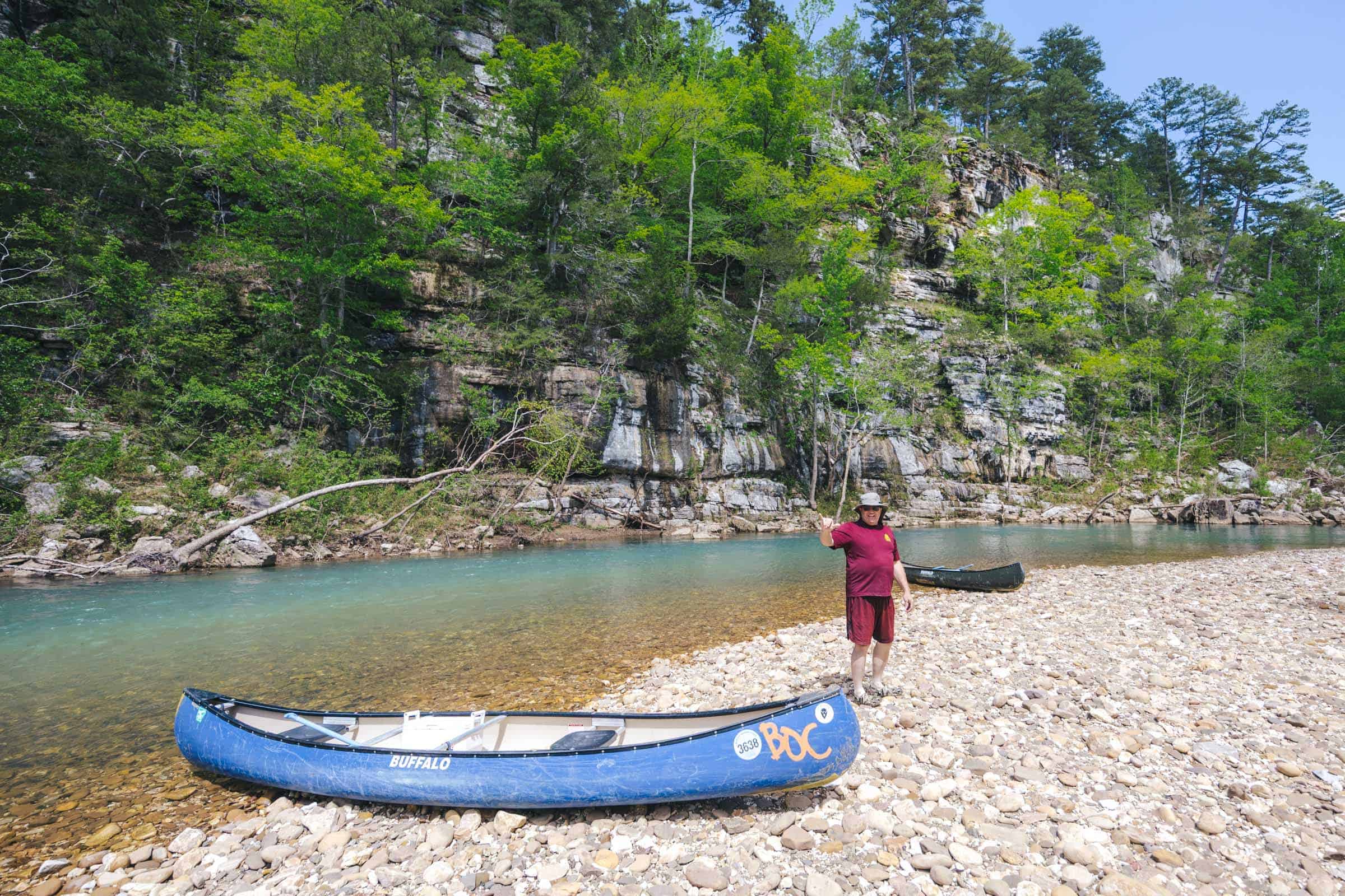 How to Float the Buffalo River in Arkansas: Complete Guide 27 Canoes on Buffalo River gravel bar