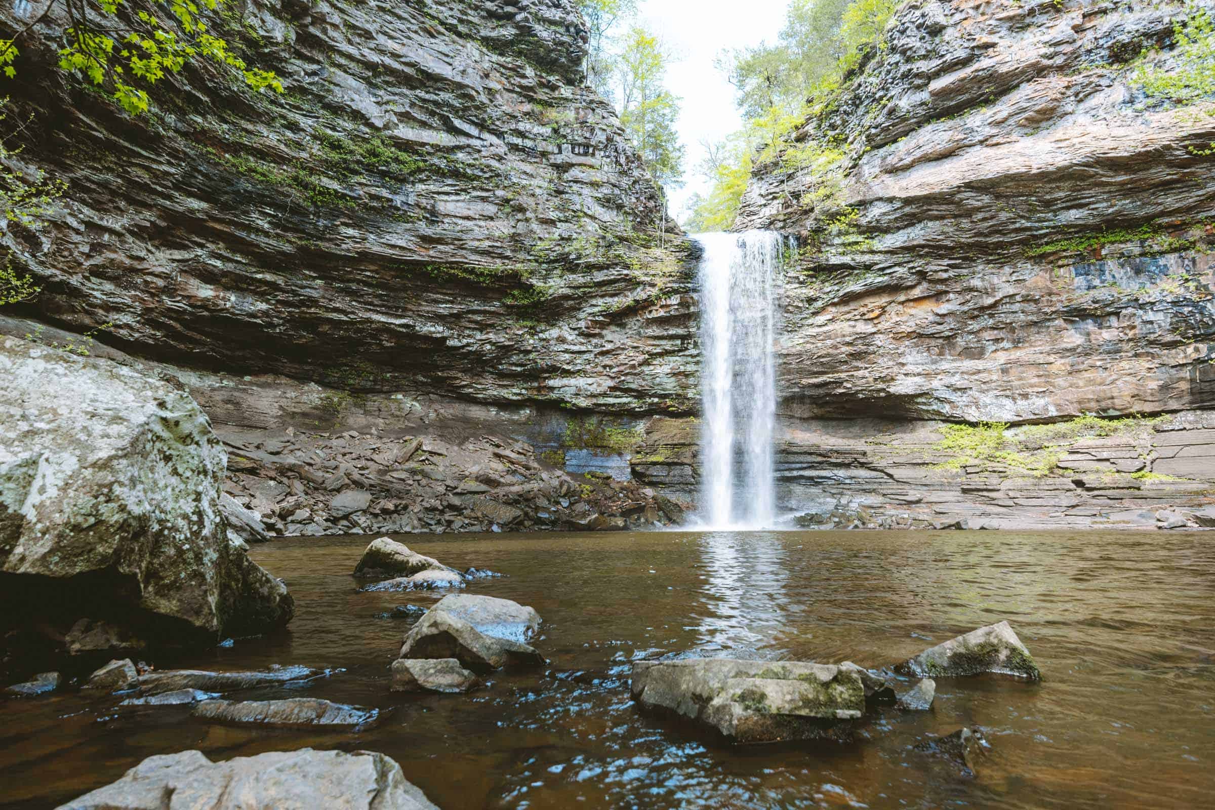 Cedar Falls Trail in spring Arkansas