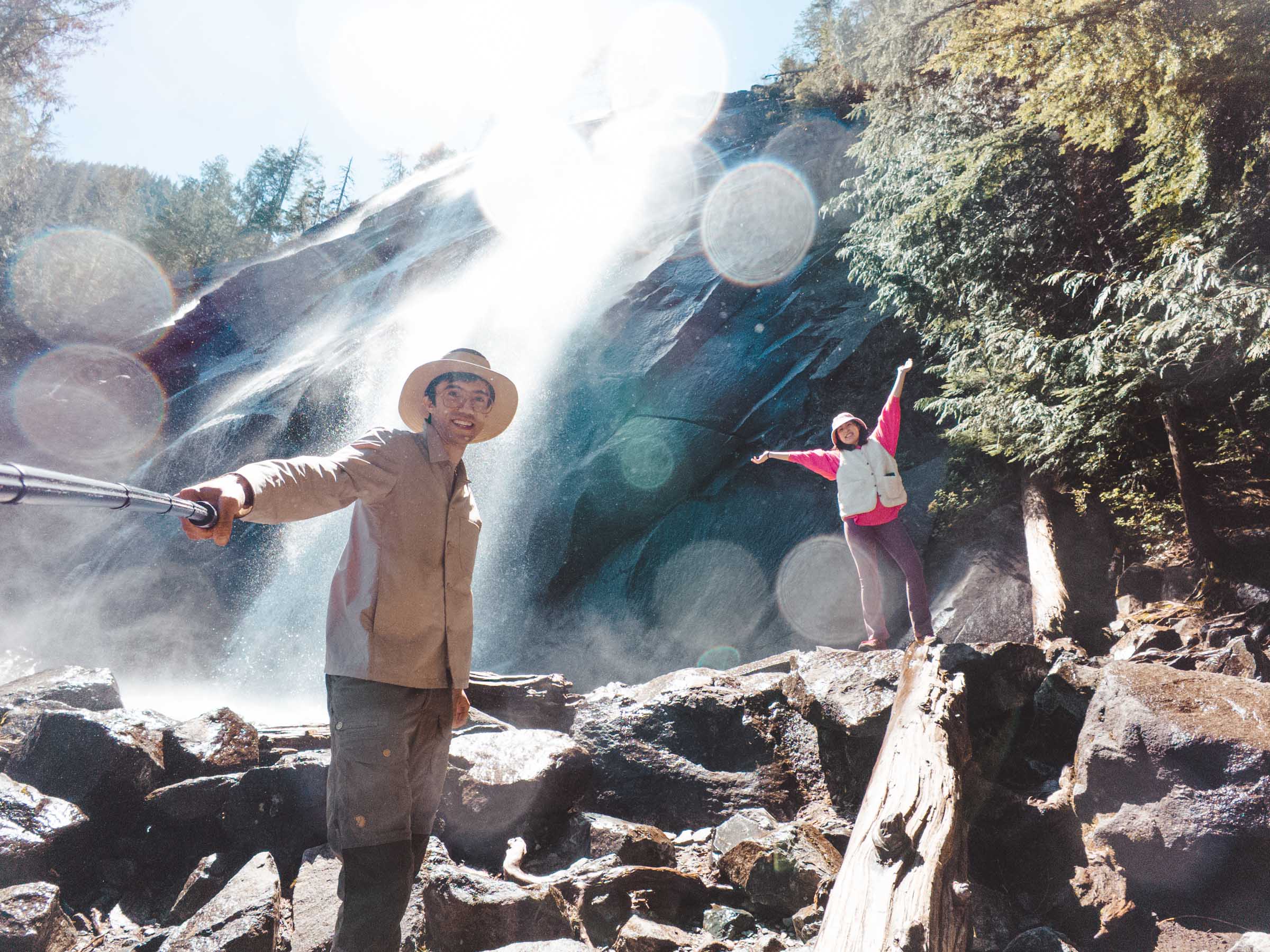 11 Incredible Hikes Near Seattle: Complete Guide 3 Chloe and Trey at Bridal Veil Falls Washington