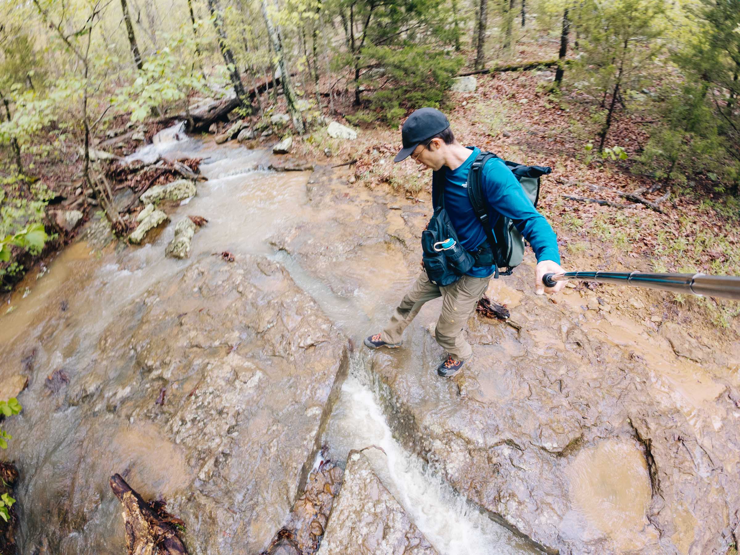Creek crossing at Yellow Rock Trail Arkansas