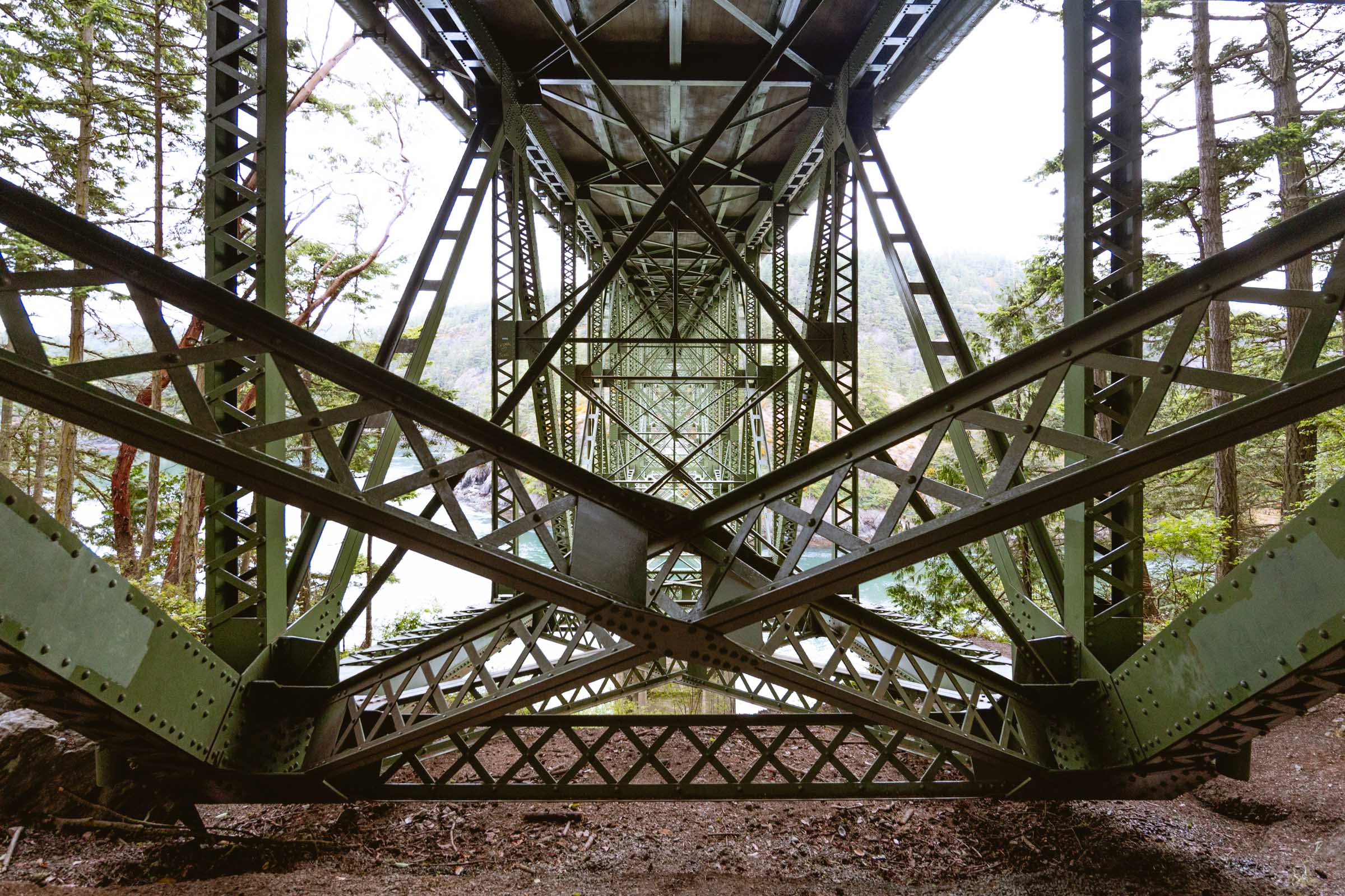 Deception Pass Bridge underneath