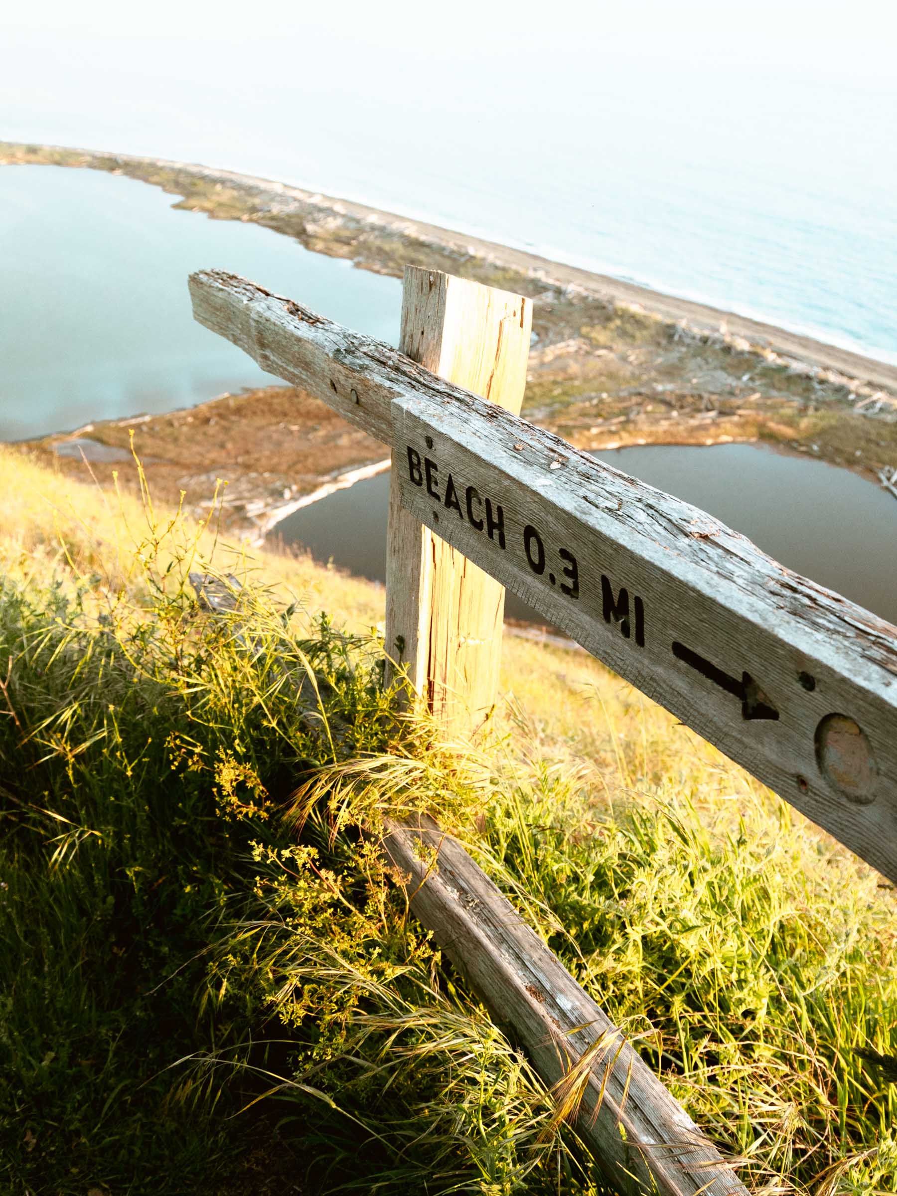Ebey's Landing bluff trail sign