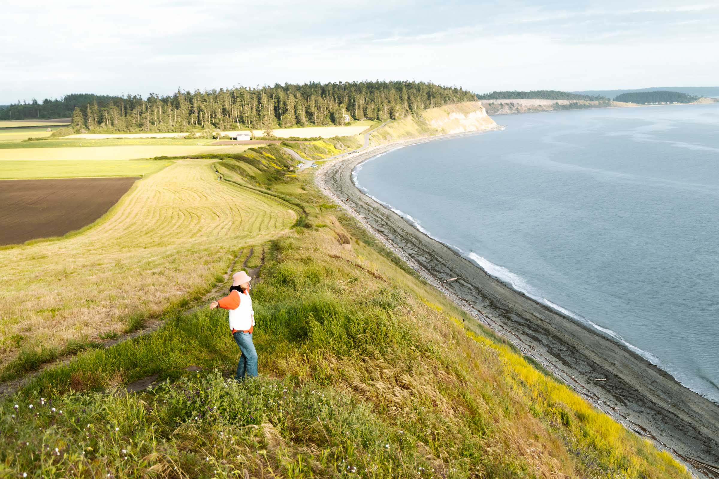 View from bluff at Ebey's Landing