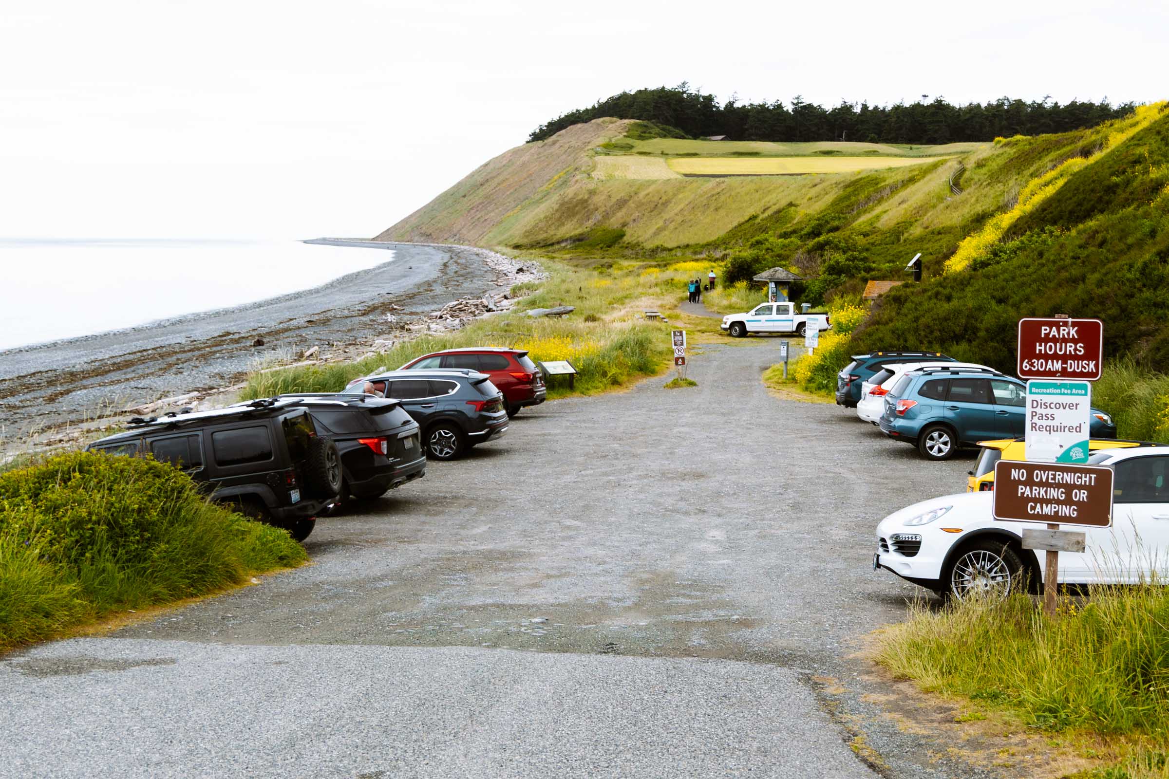 Parking area at Ebey's Landing