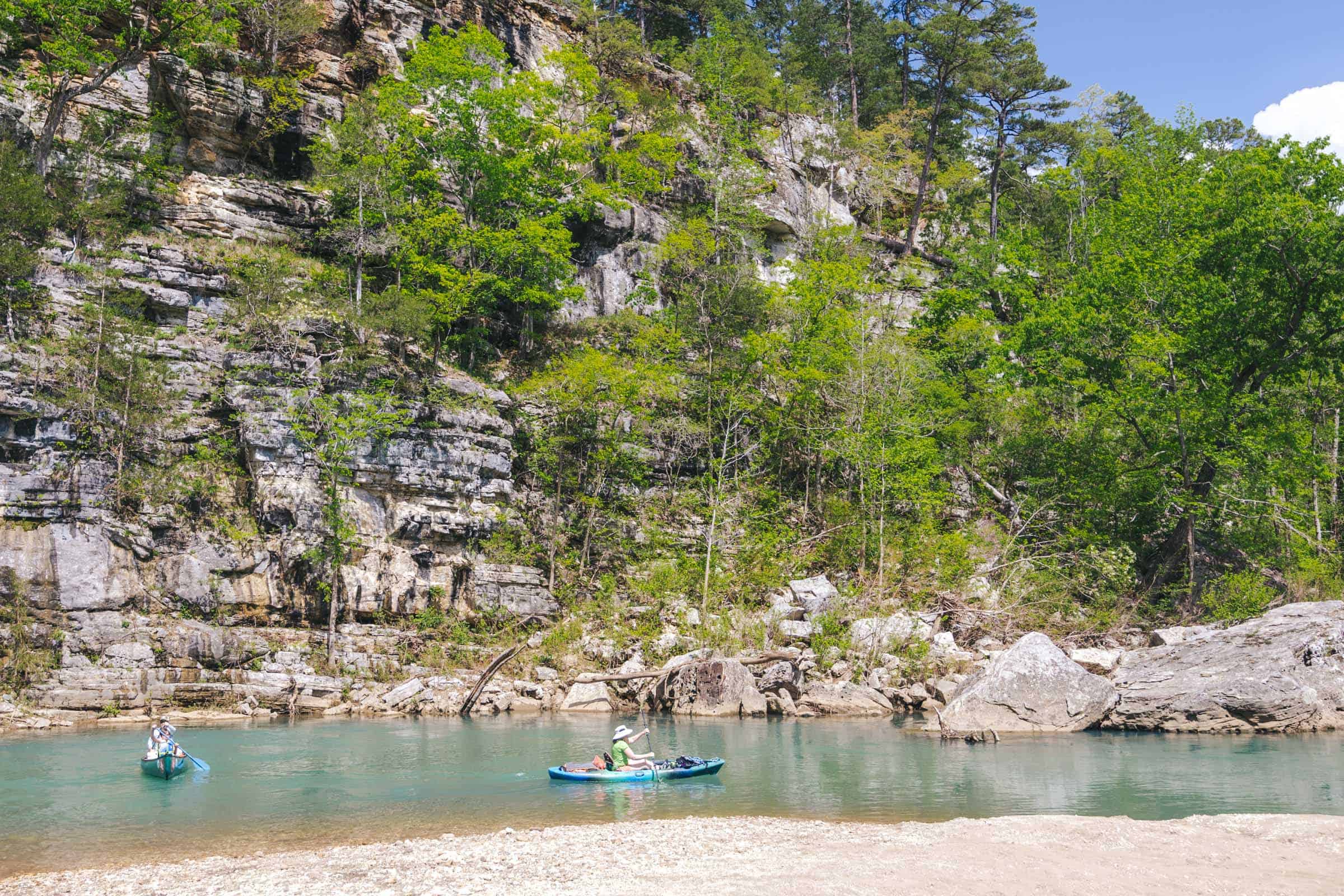 How to Float the Buffalo River in Arkansas: Complete Guide 8 Kayak floating the Buffalo River