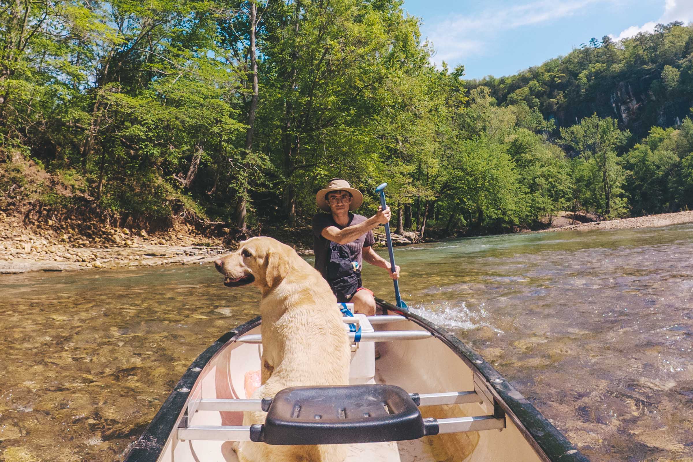 How to Float the Buffalo River in Arkansas: Complete Guide 29 Shallow rapids floating Buffalo River