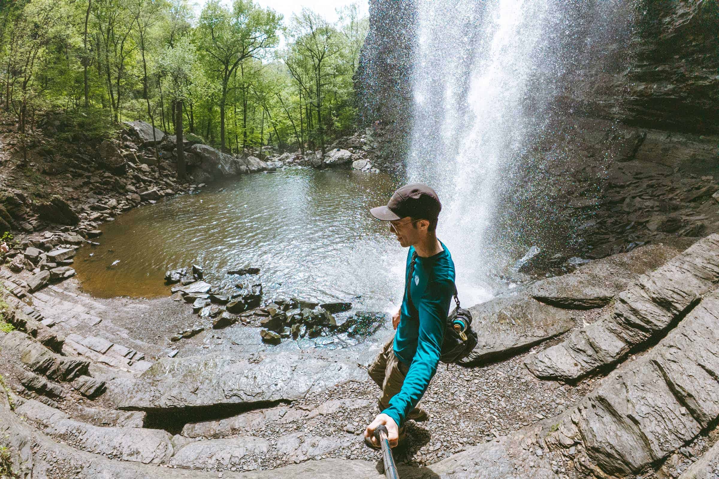 Cedar Falls Trail in Arkansas: Complete Hiking Guide 21 Walking behind Cedar Falls Arkansas