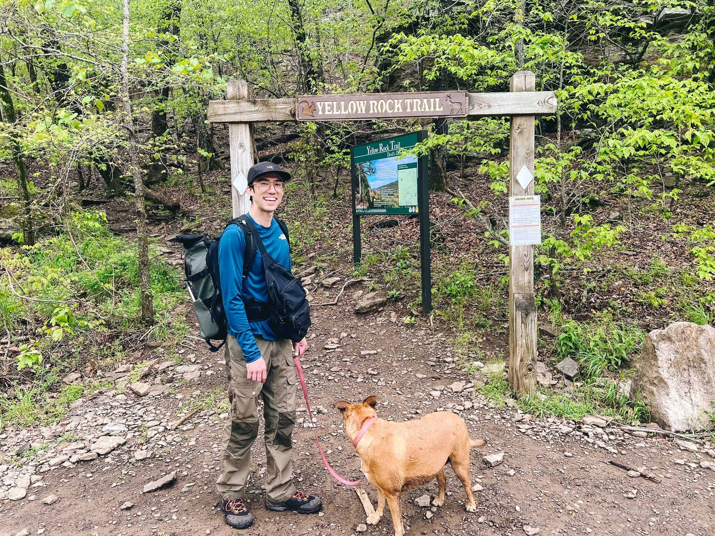 Yellow Rock Trail entrance from Lee Creek