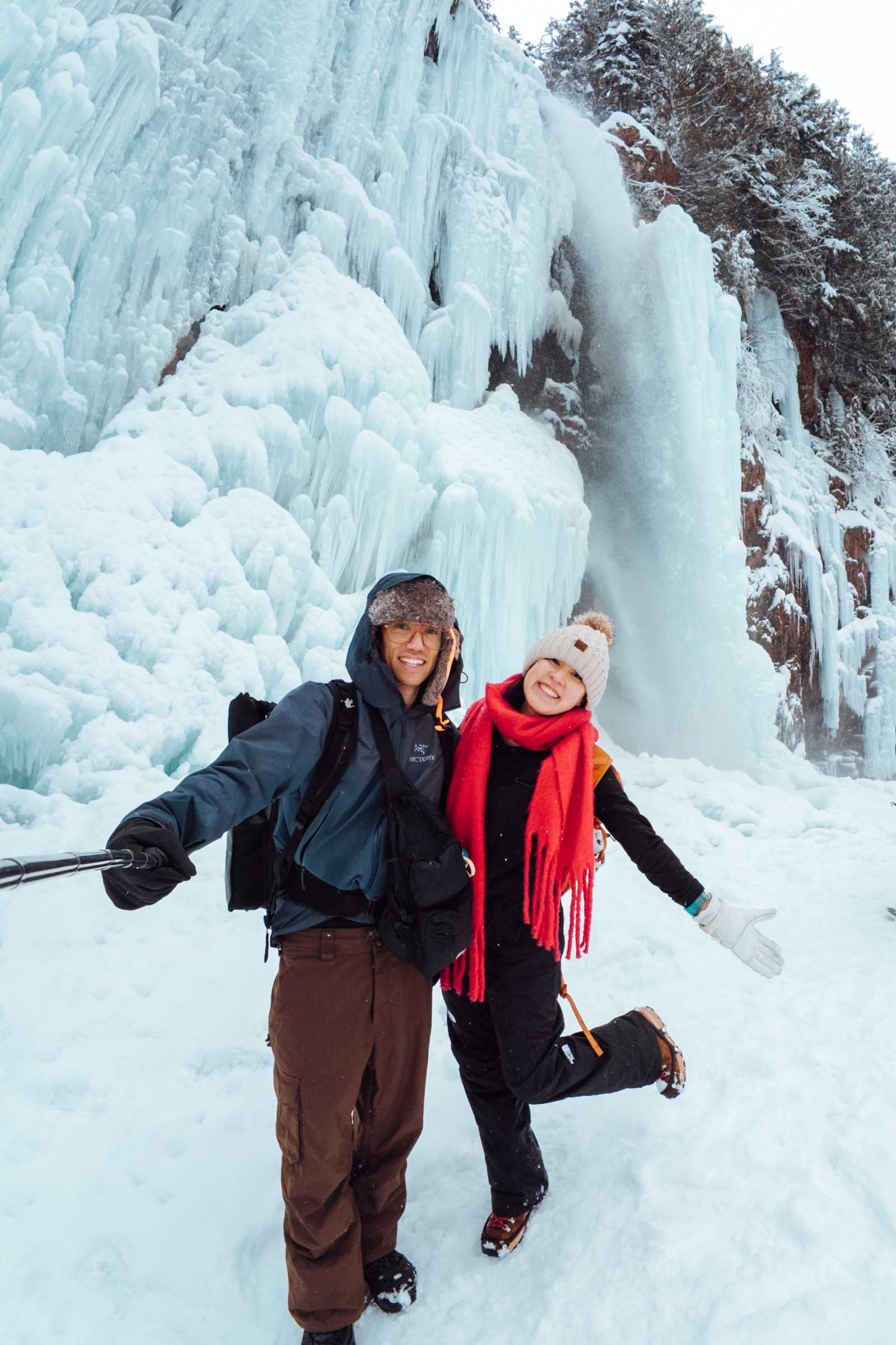 Chloe and Trey at Franklin Falls Washington