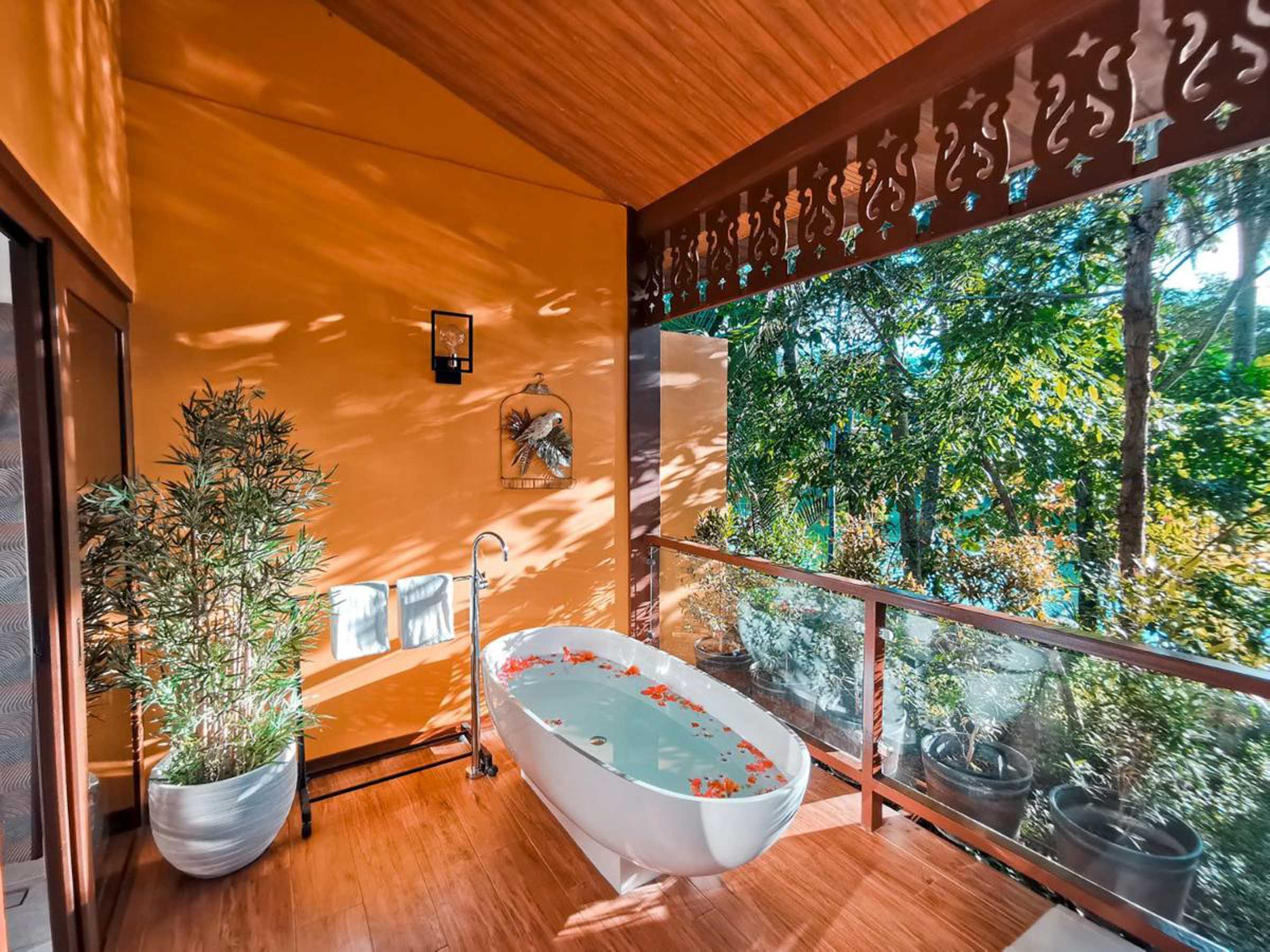 Where to Stay in Bohol: Our Guide to the Best Areas and Hotels 58 Loboc River Resort balcony in Bohol