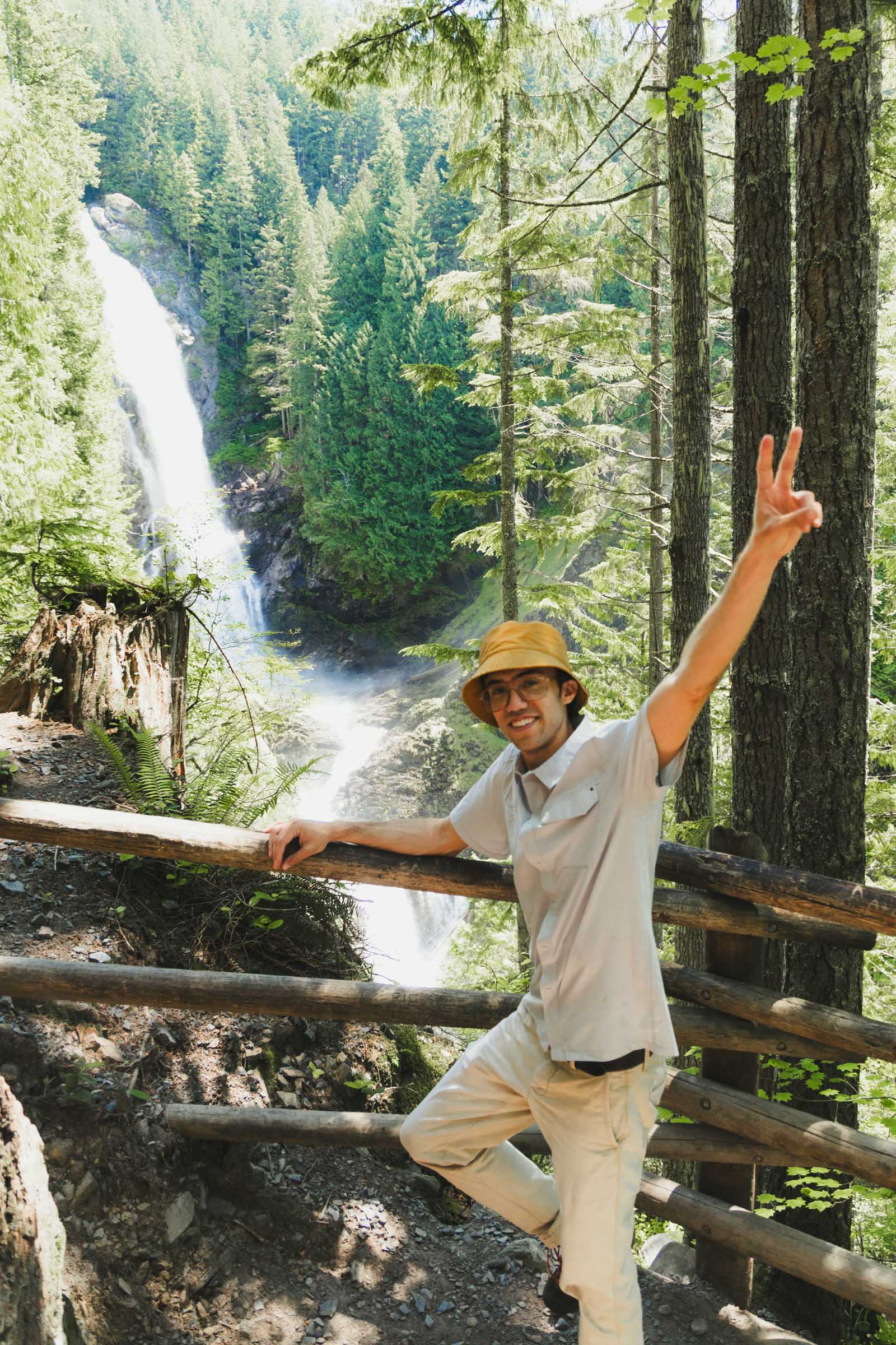 Trey at Middle Wallace Falls