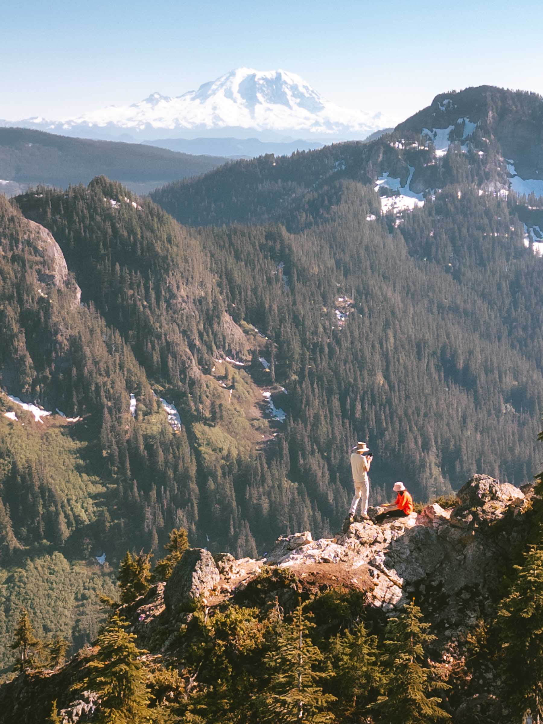 View of Mount Rainier from Mount Catherine