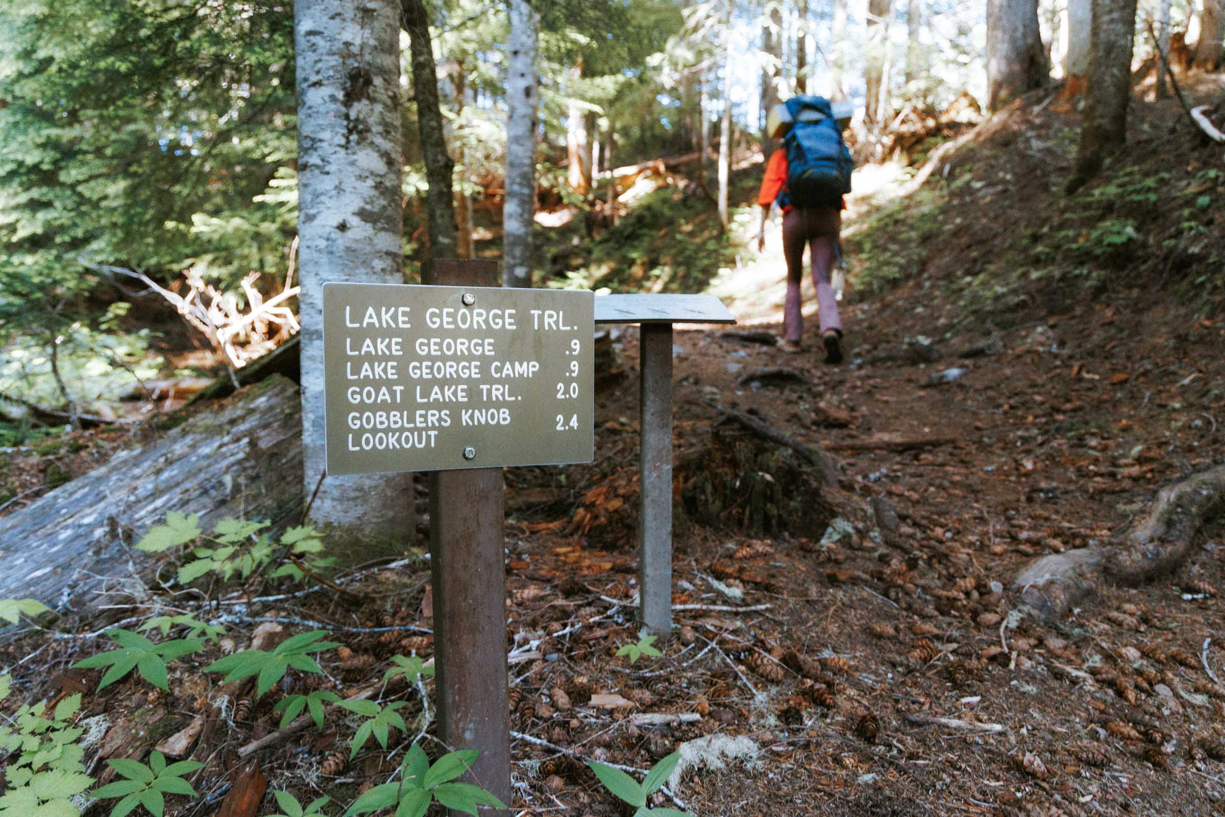 Lake George Trail Sign