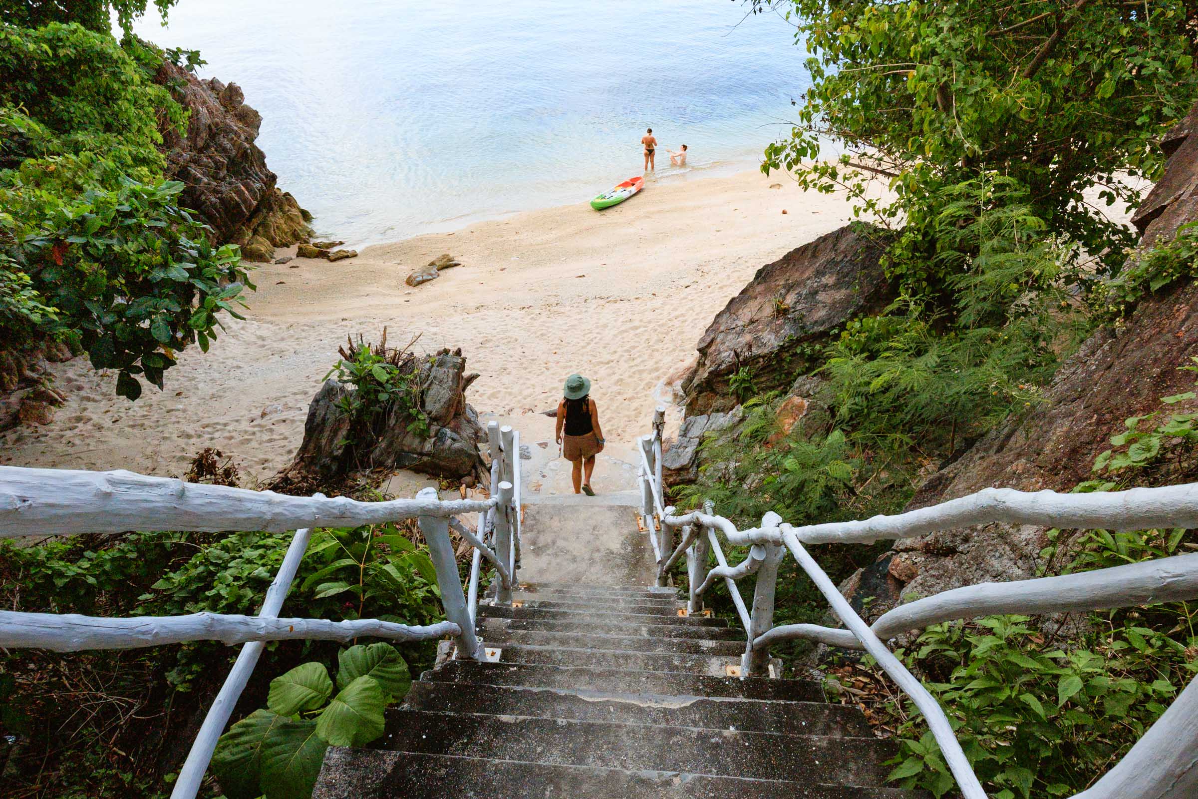 Private beach at Bounty Resort in Koh Phangan