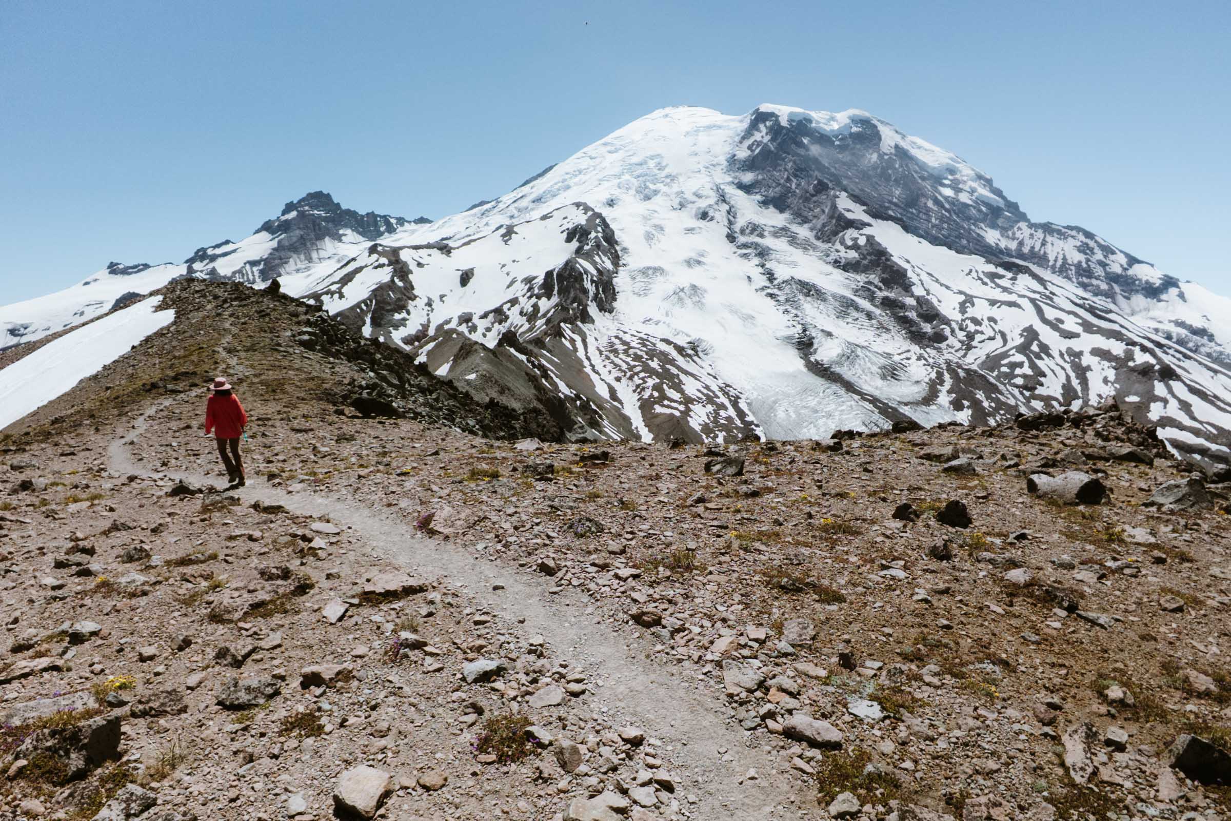 burroughs mountain hike mount raininer
