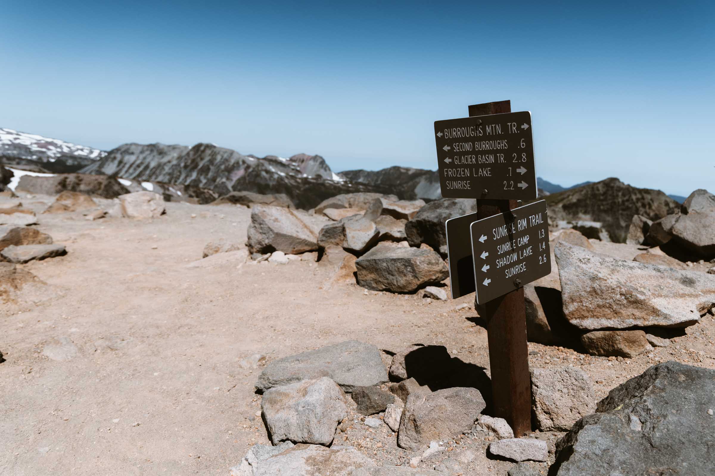burroughs mountain trail junction