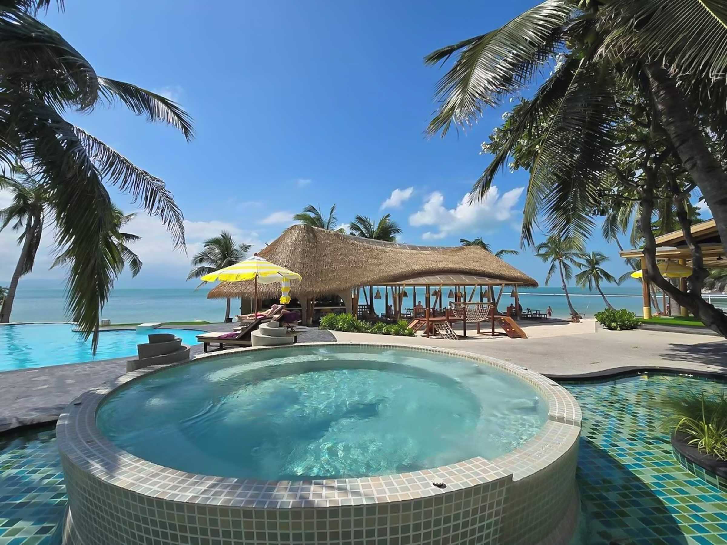 Cocohut Beach Resort Pool in Koh Phangan, Thailand
