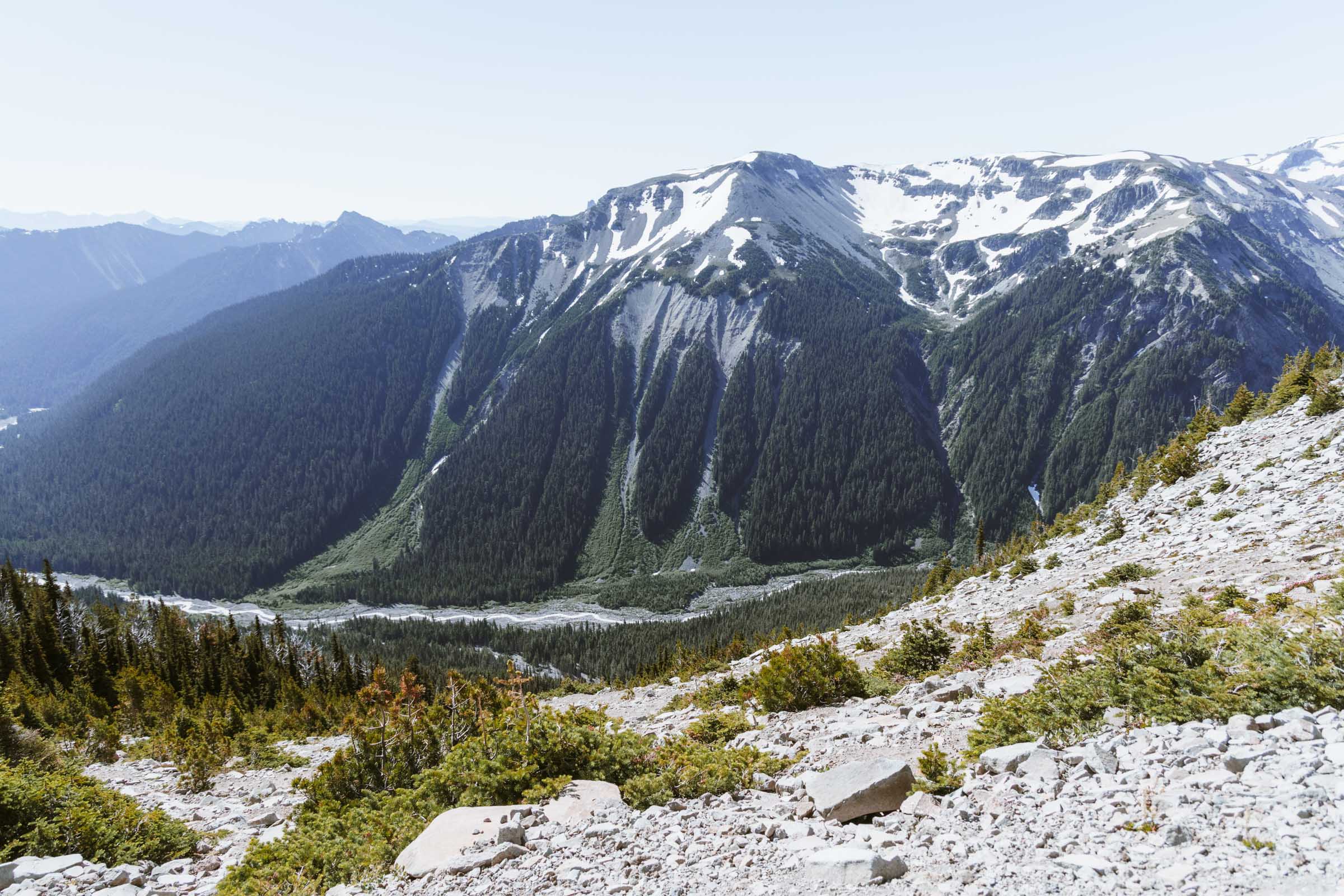 glacier basin from burroughs mountain trail
