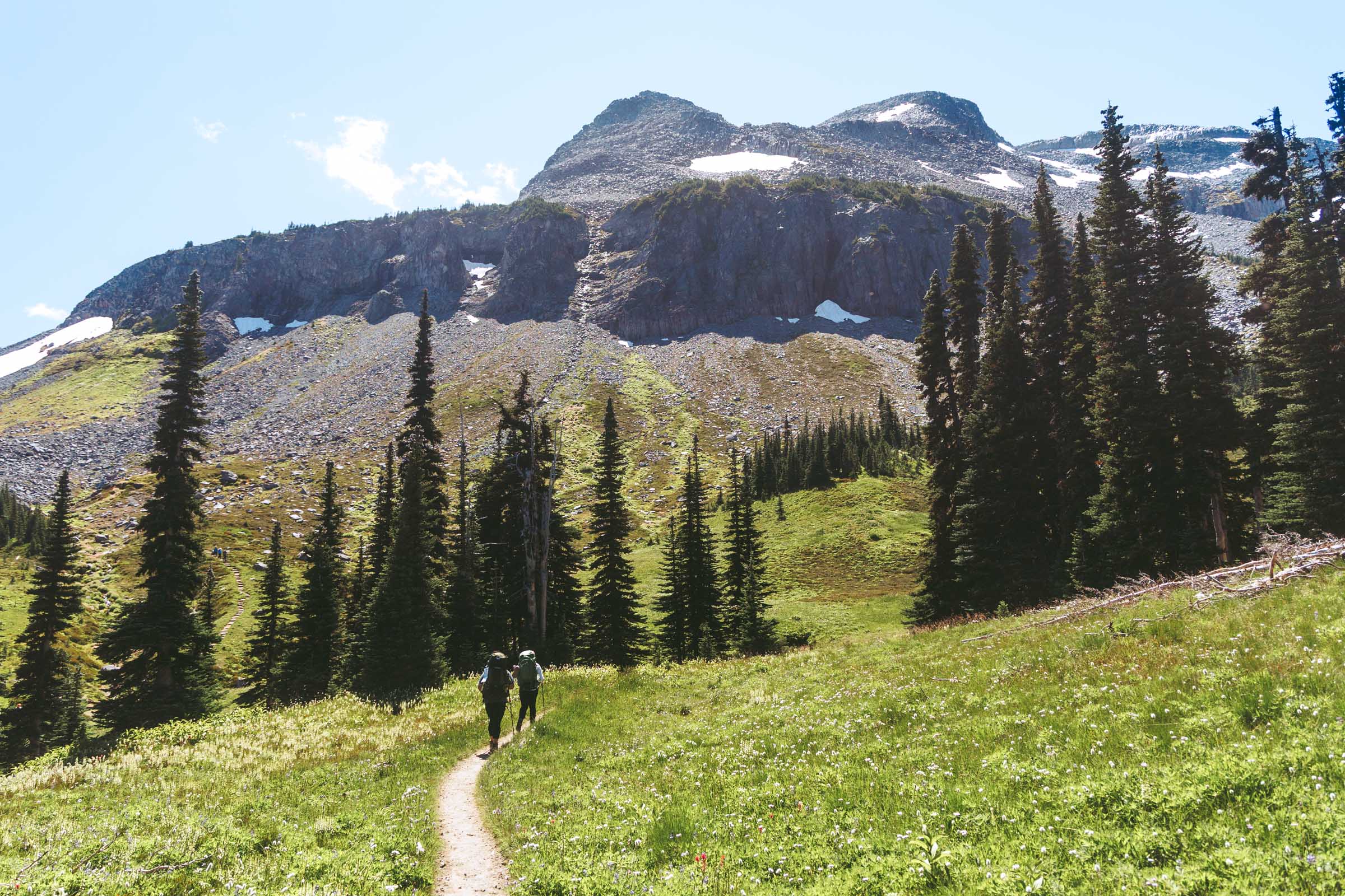 hiking in summerland mount rainier