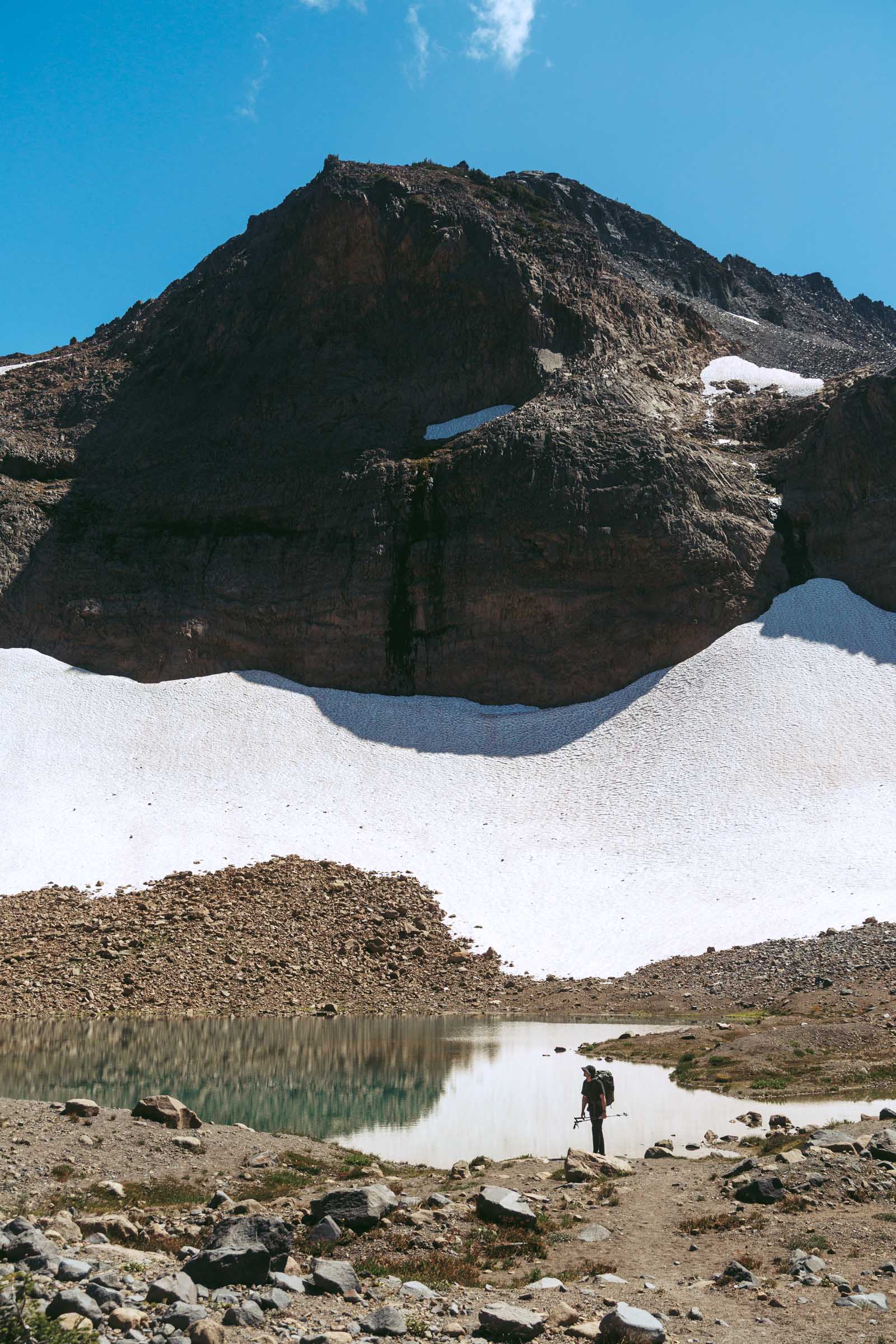 tarn lake on wonderland trail panhandle gap