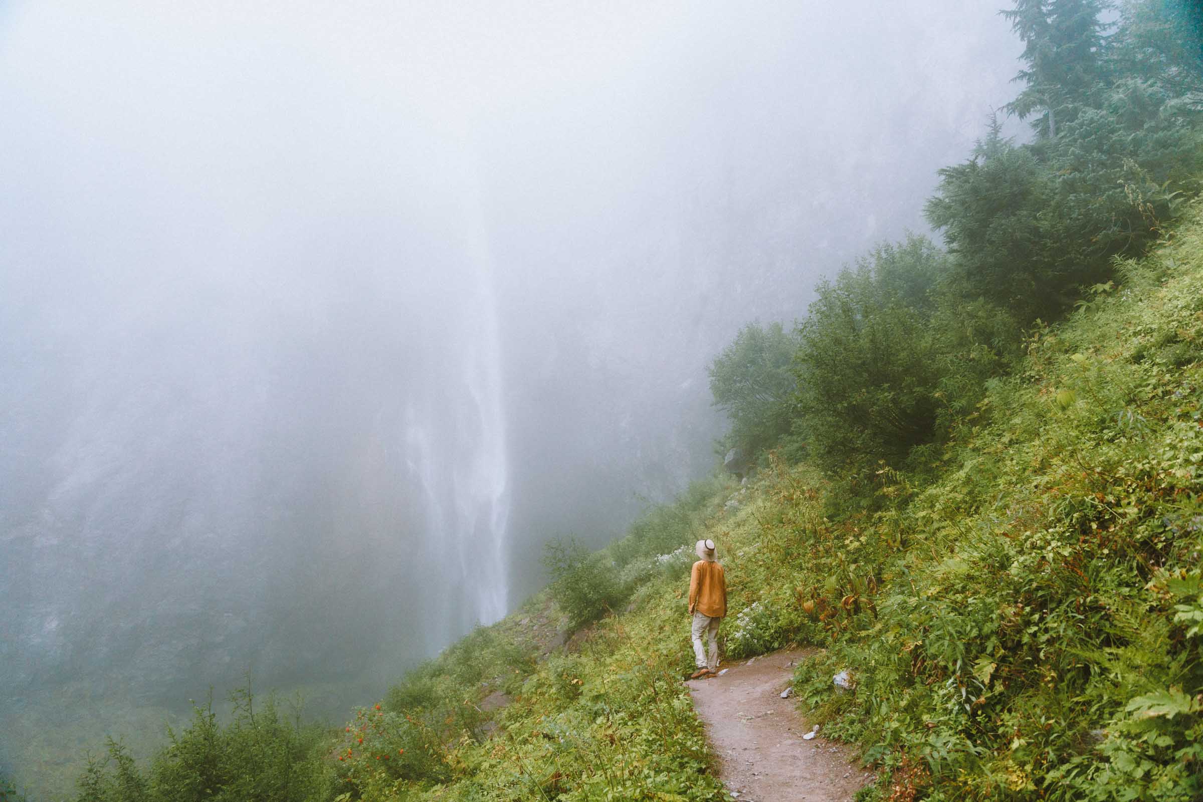 comet falls through dense fog