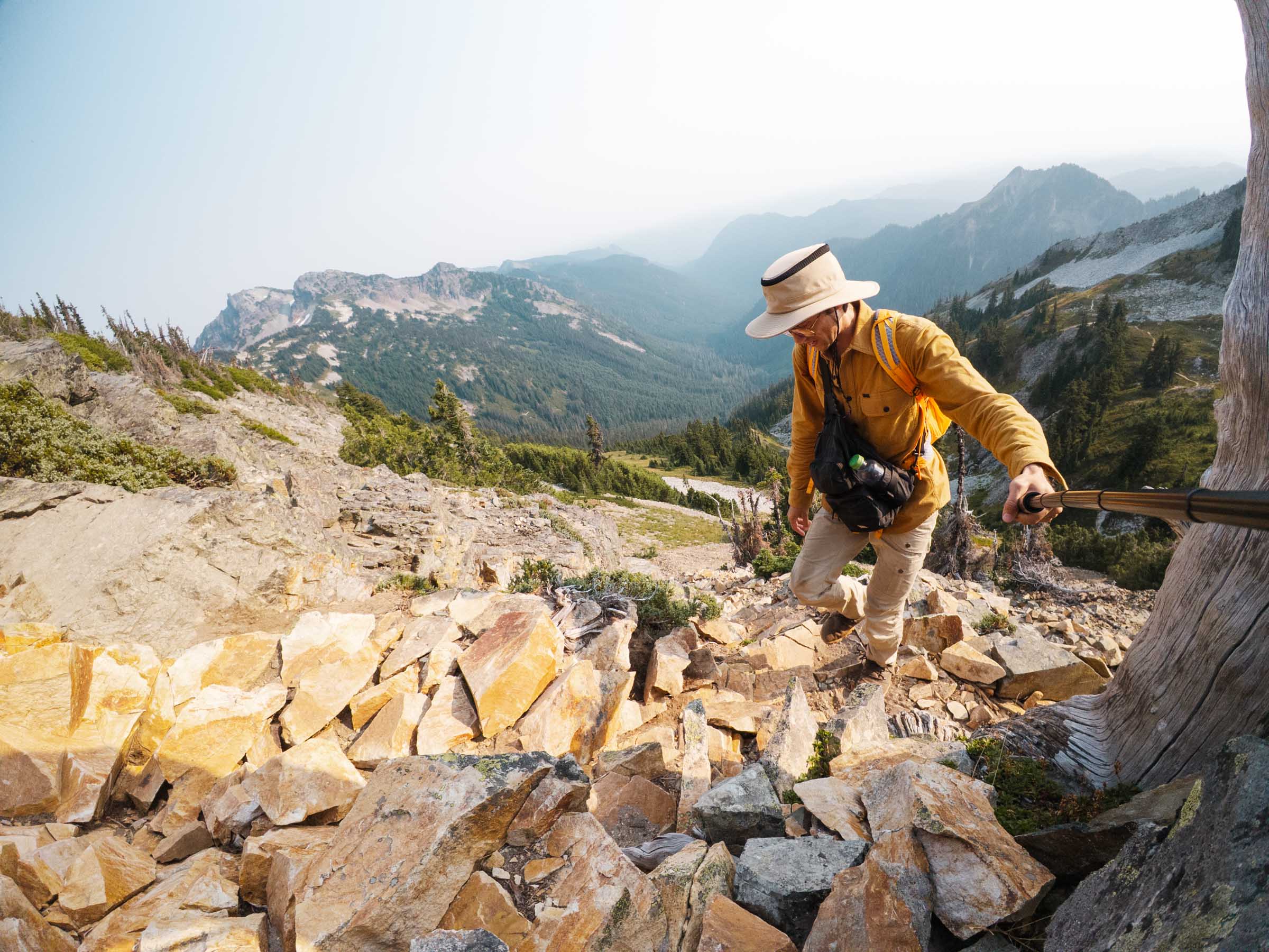 pinnacle peak mount rainier loose scramble