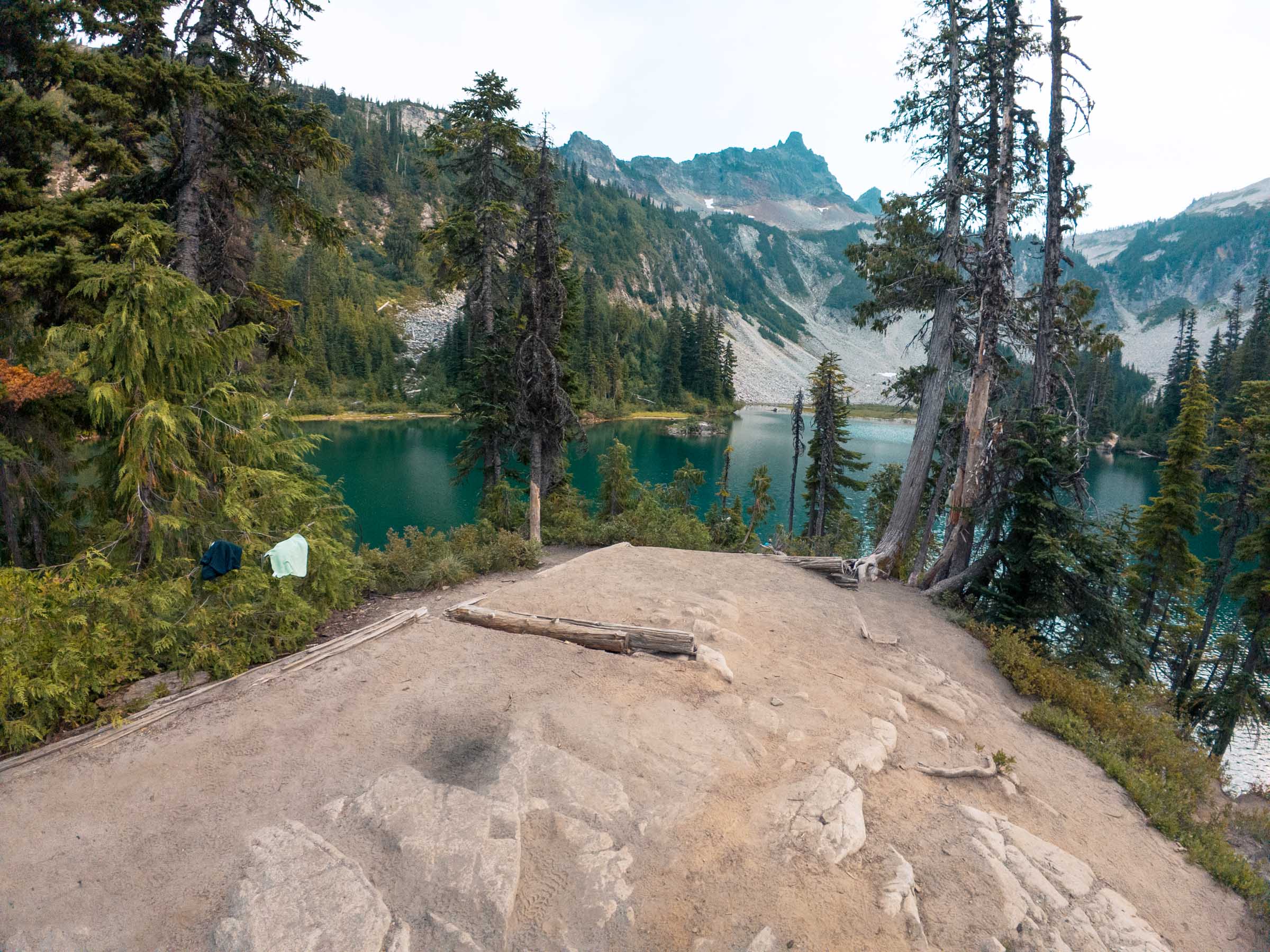 snow lake mount rainier campsite 1