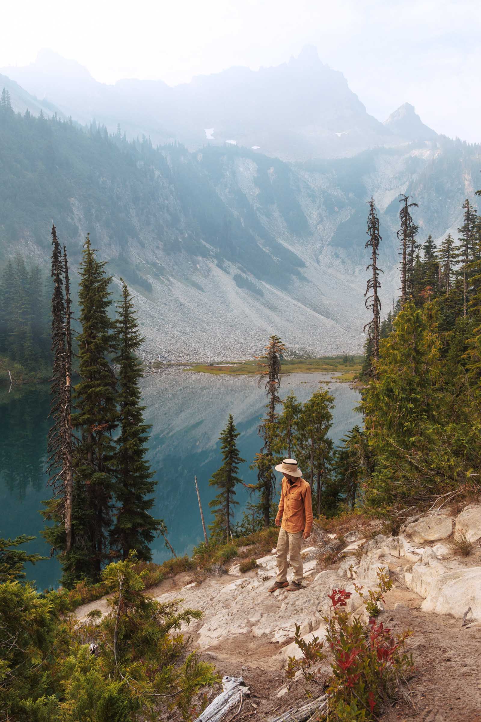 snow lake mount rainier trey sunrise