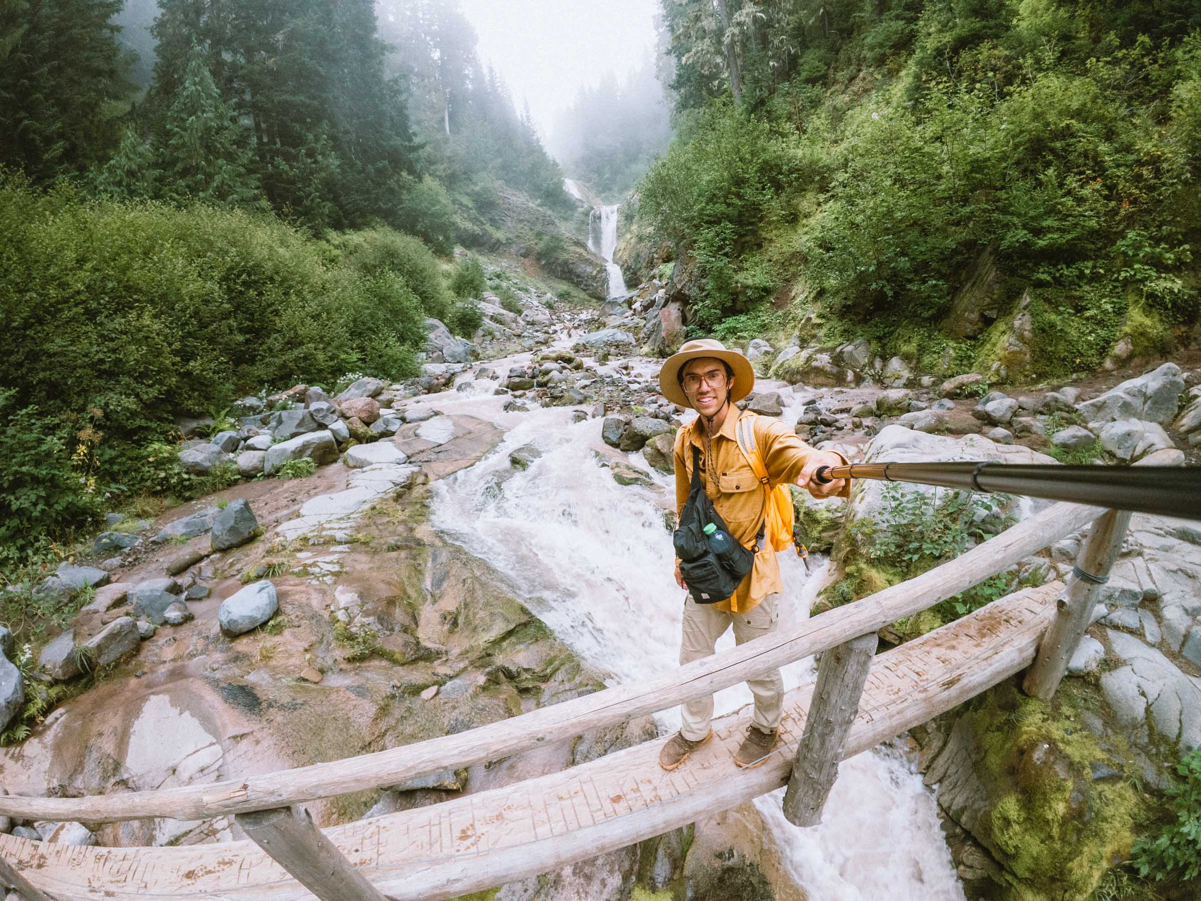 Comet Falls in Mount Rainier: Complete Hiking Guide 12 trey at bloucher falls bridge