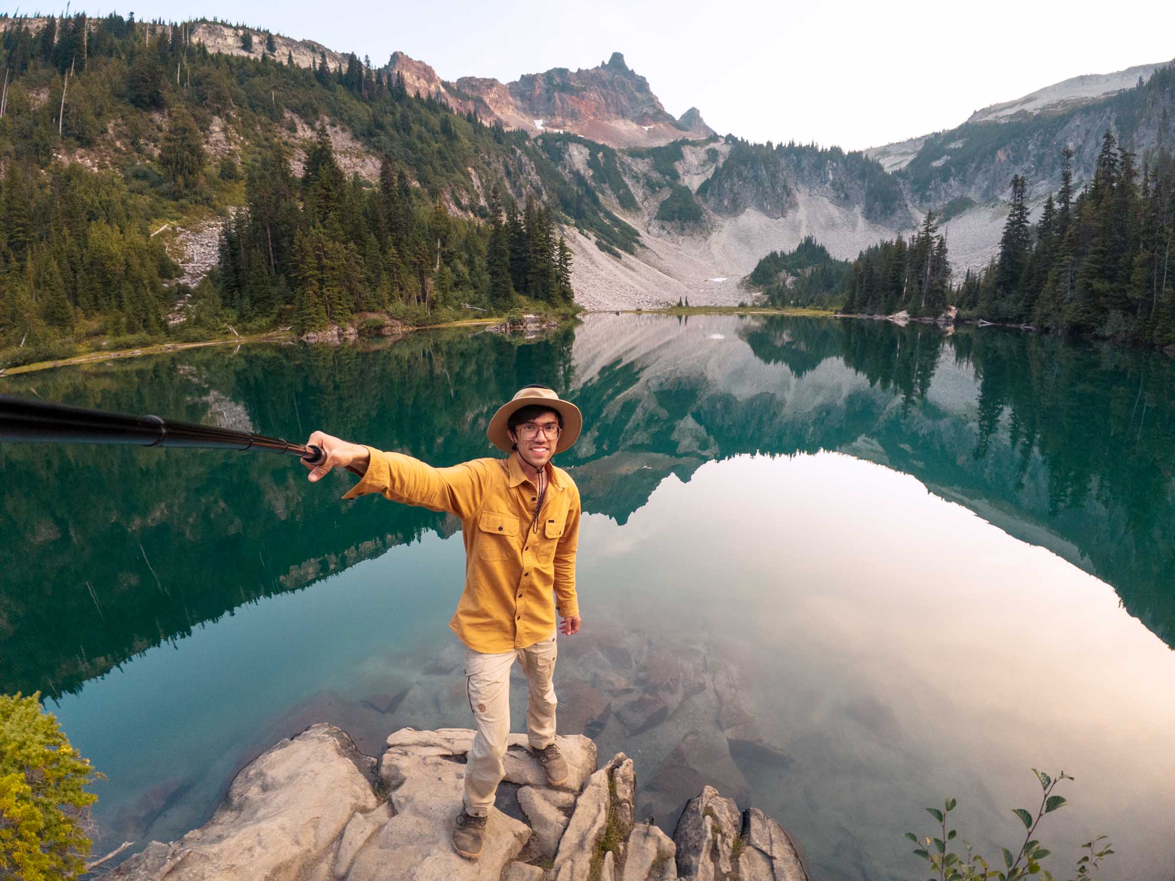 trey at snow lake mount rainier