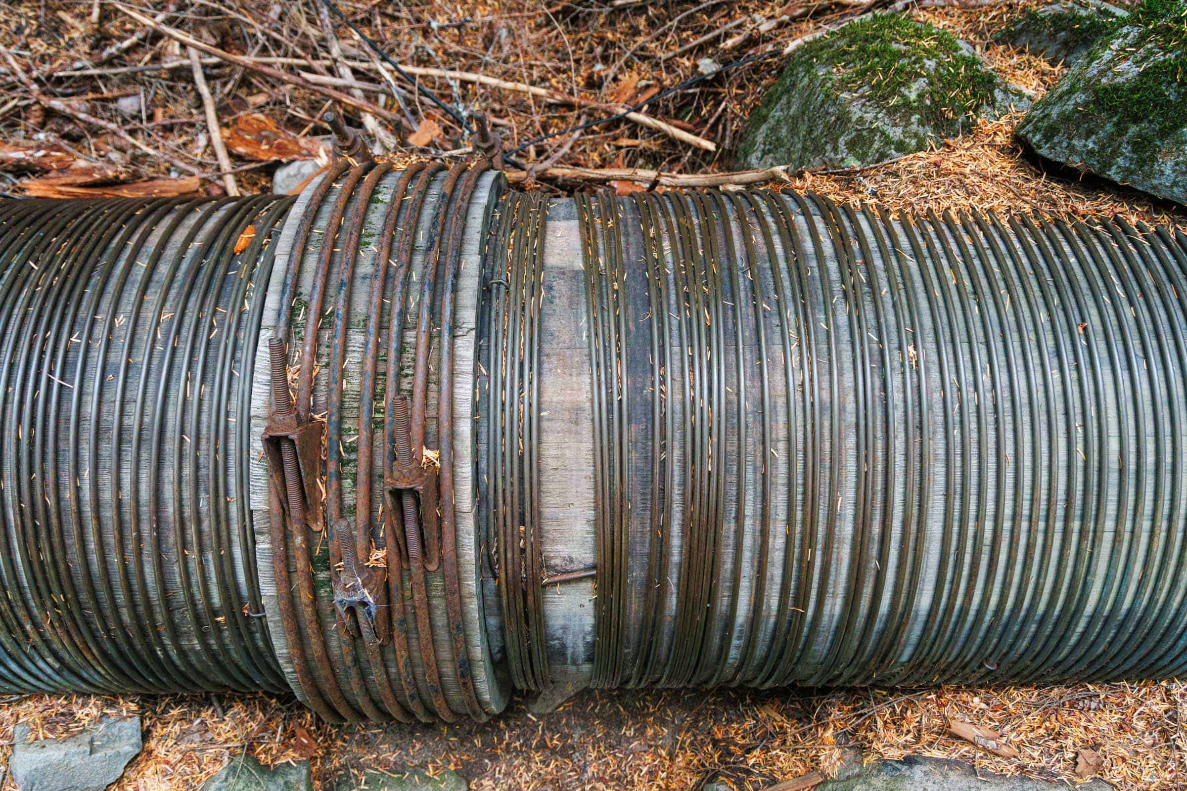 wooden pipe carter falls rainier