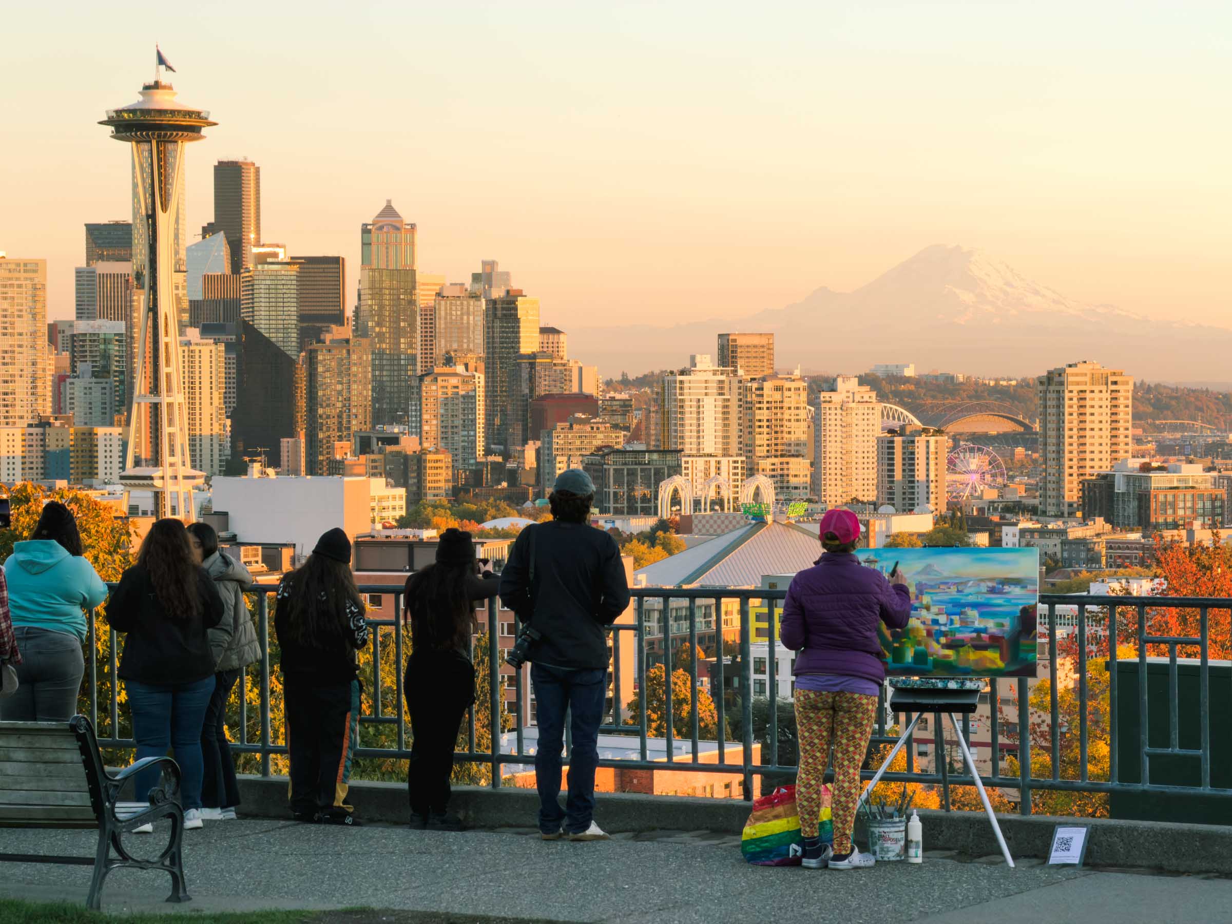 Kerry Park in Seattle: Complete Guide 7 kerry park sunset painting